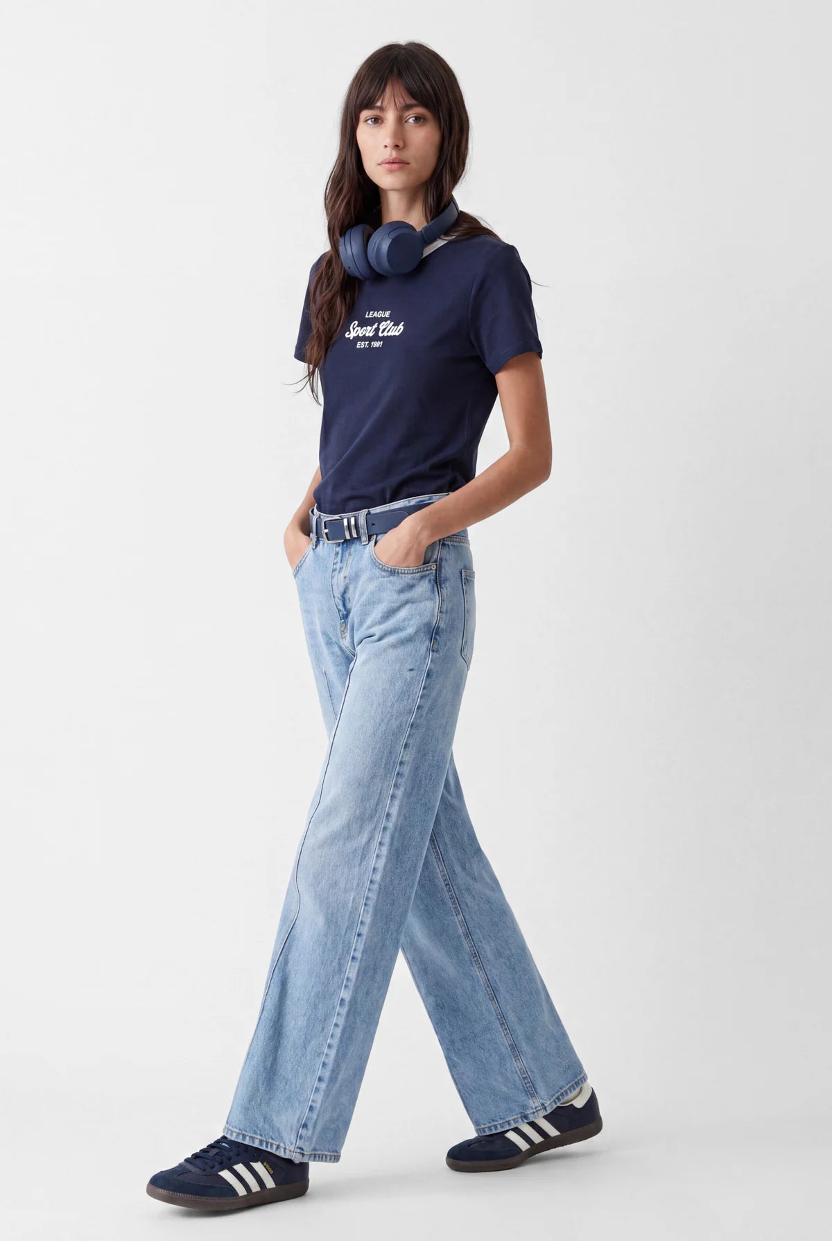 Women's High Waist Wide Leg Jeans