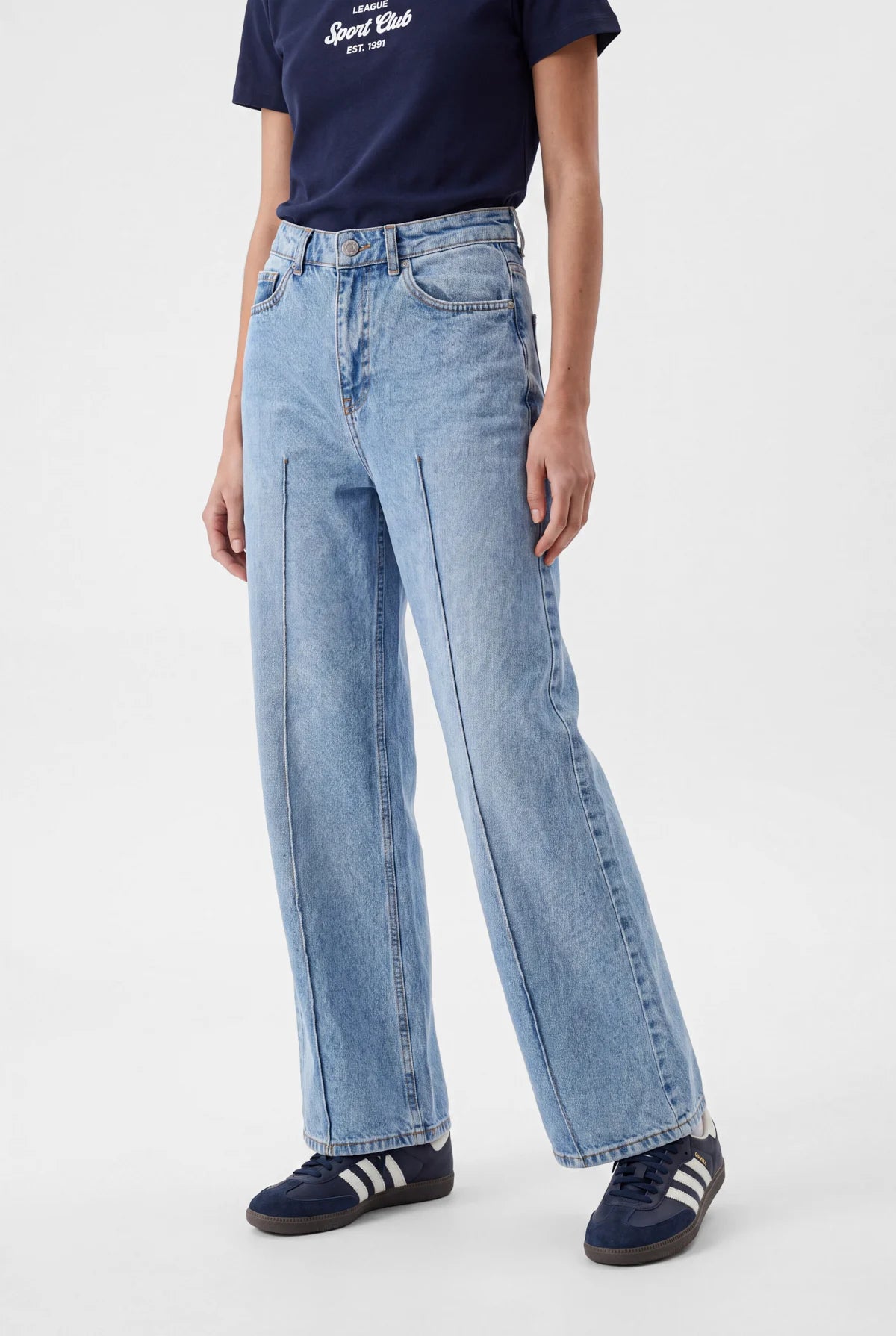 Women's High Waist Wide Leg Jeans