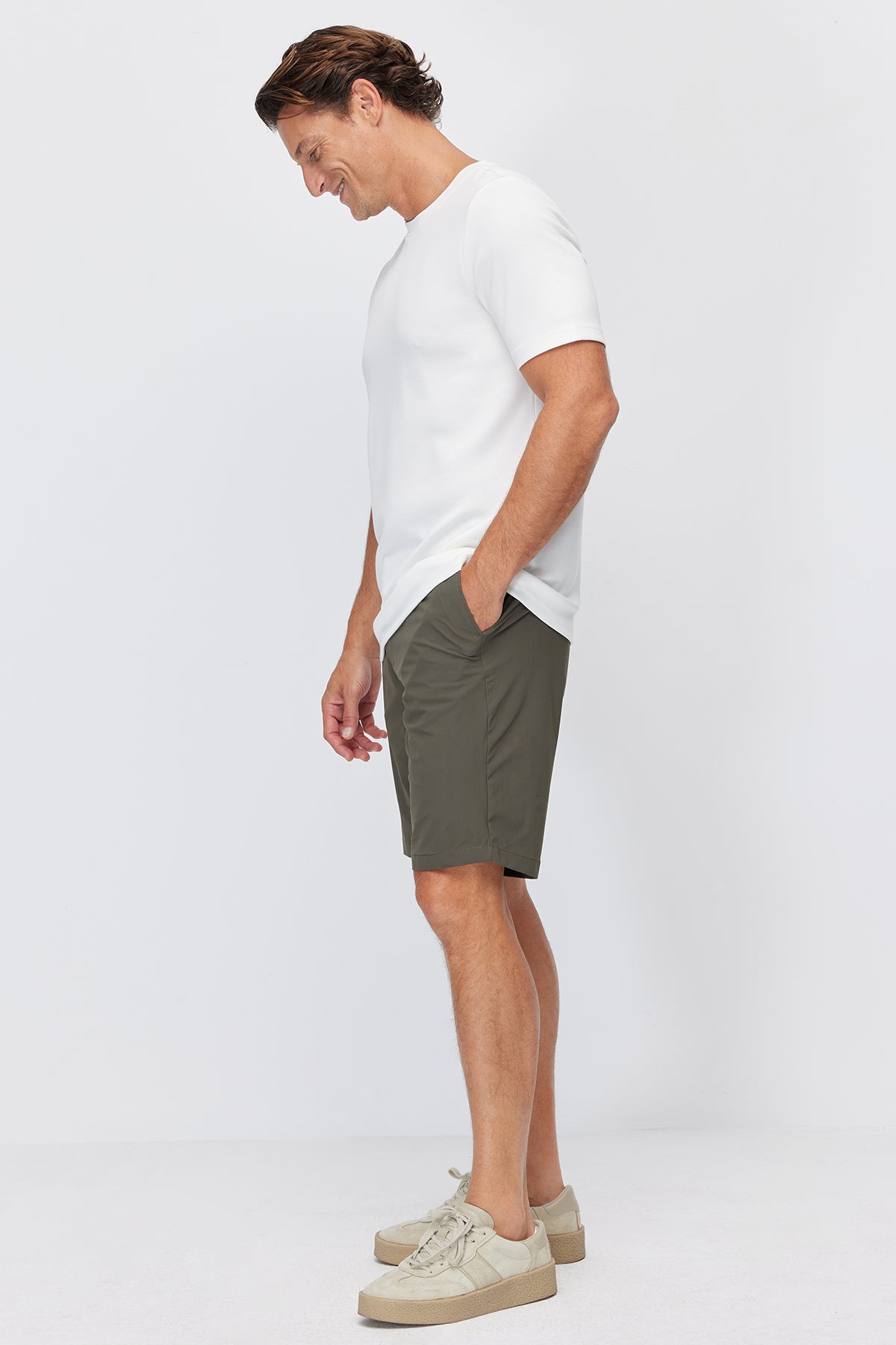 Men's Elastic Waist Jogger Shorts