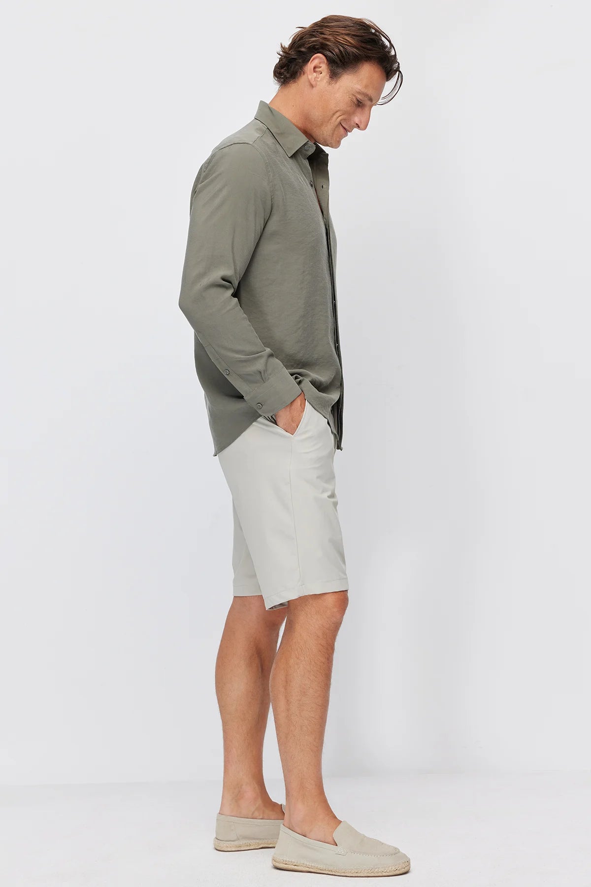 Men's Elastic Waist Jogger Shorts
