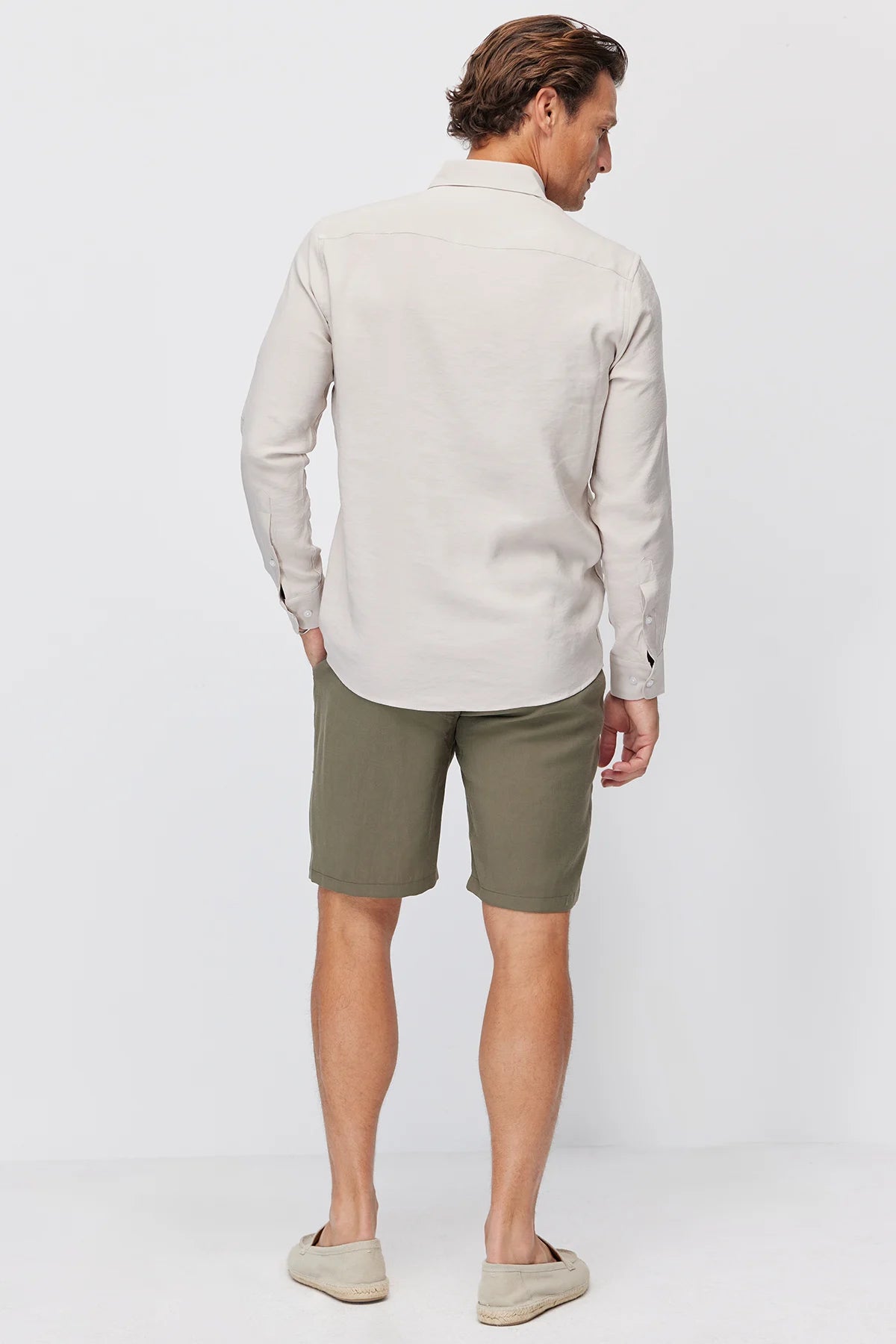 Men's Jogger Shorts with Semi-Elastic Waistband