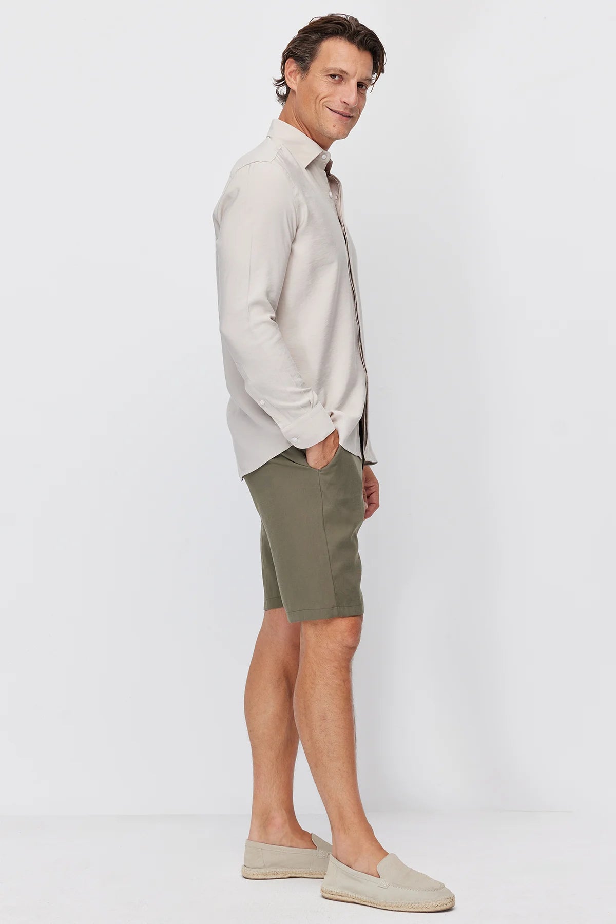 Men's Jogger Shorts with Semi-Elastic Waistband