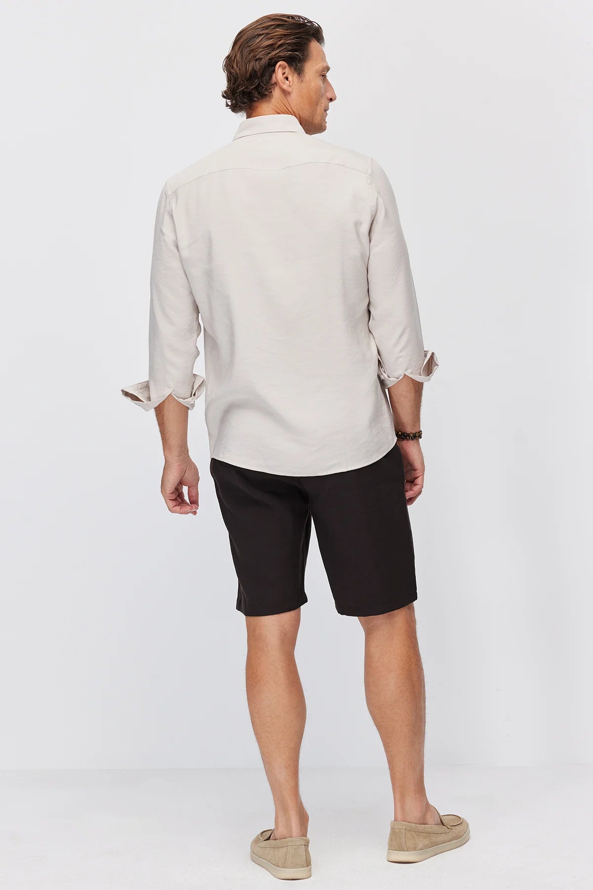 Men's Jogger Shorts with Semi-Elastic Waistband