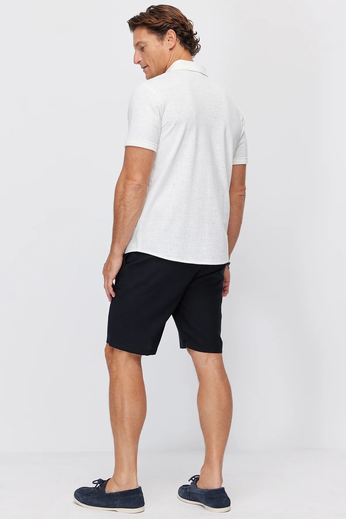 Men's Jogger Shorts with Semi-Elastic Waistband