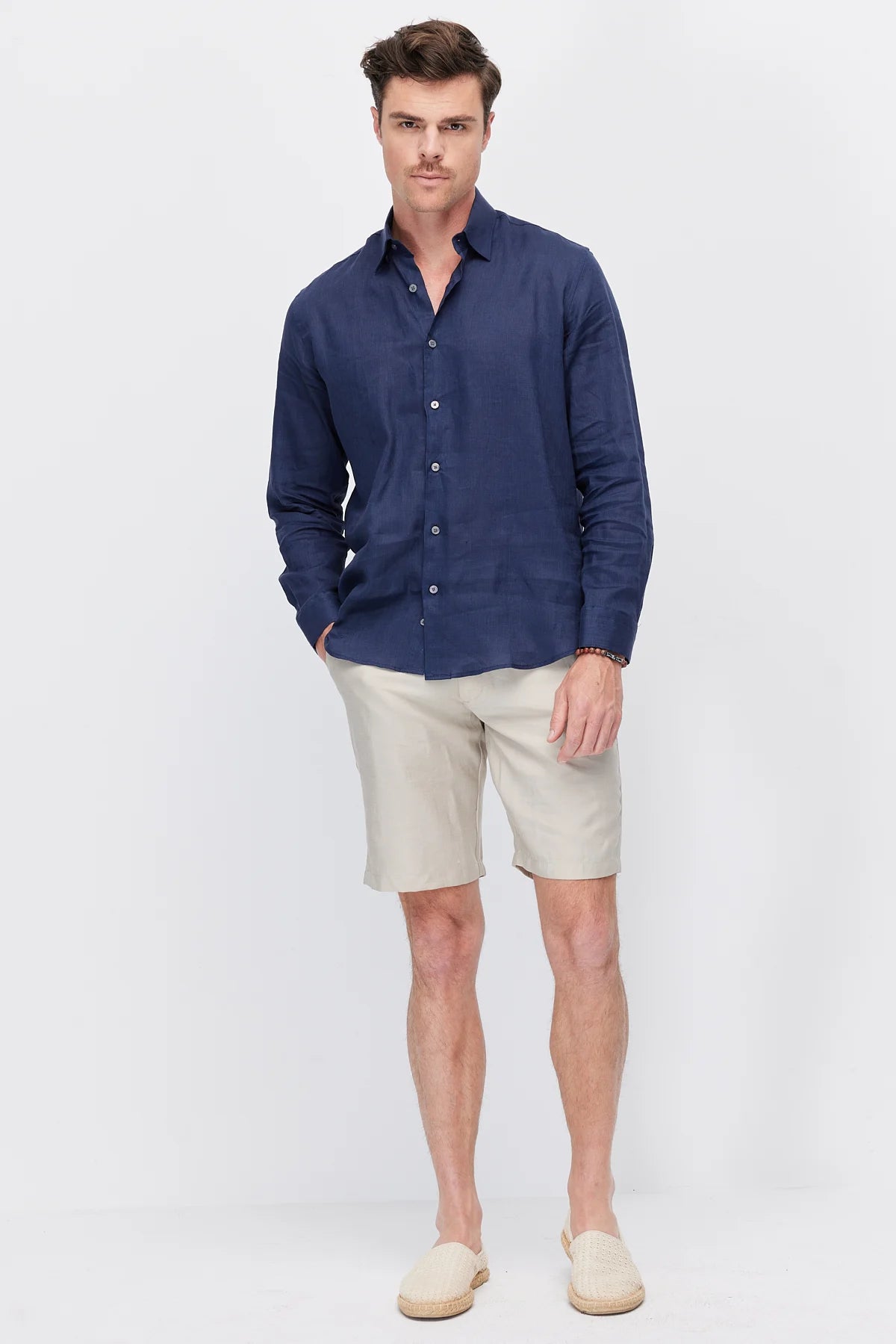 Men's Jogger Shorts with Semi-Elastic Waistband