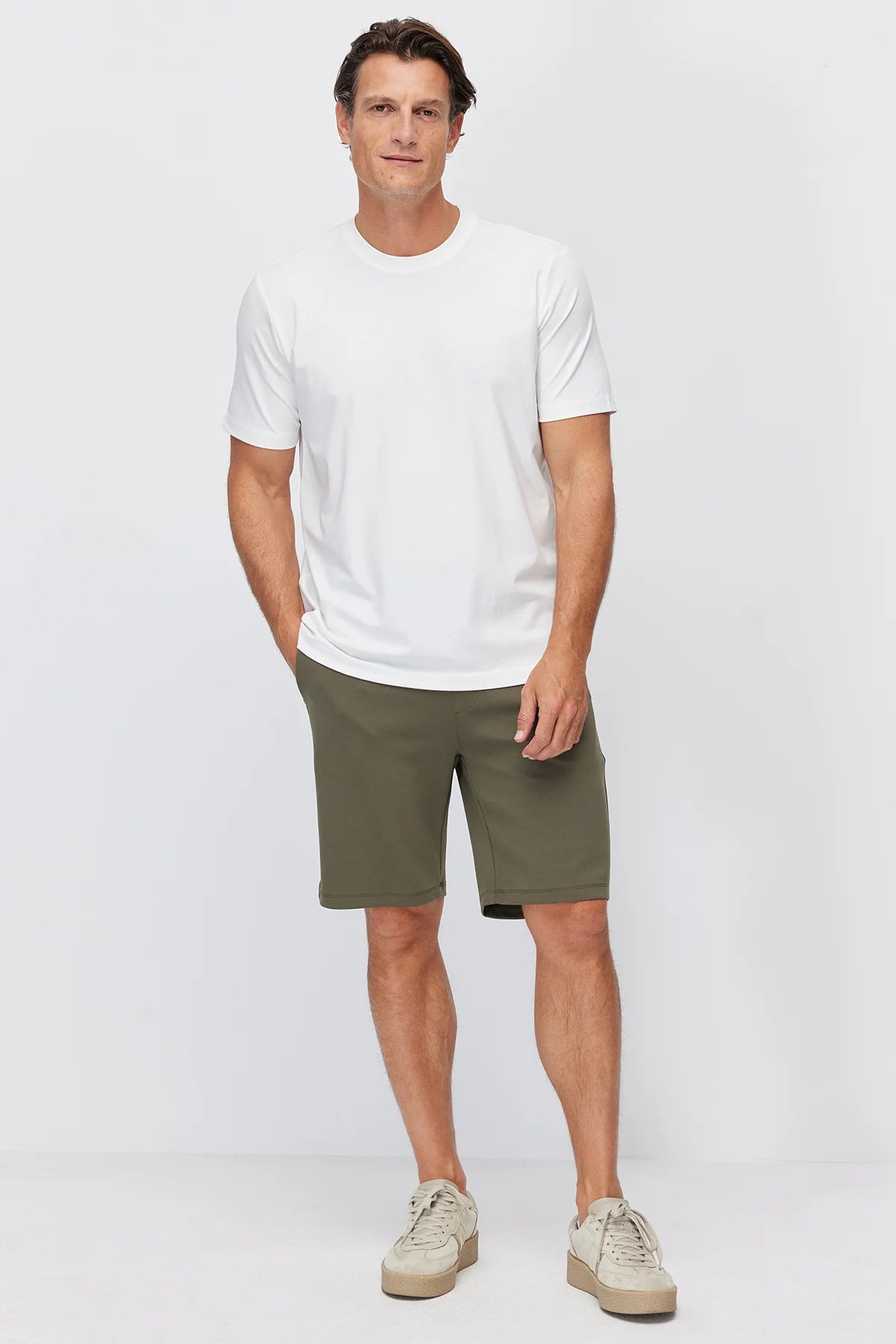 Men's Shorts with Elastic Waistband and Pockets