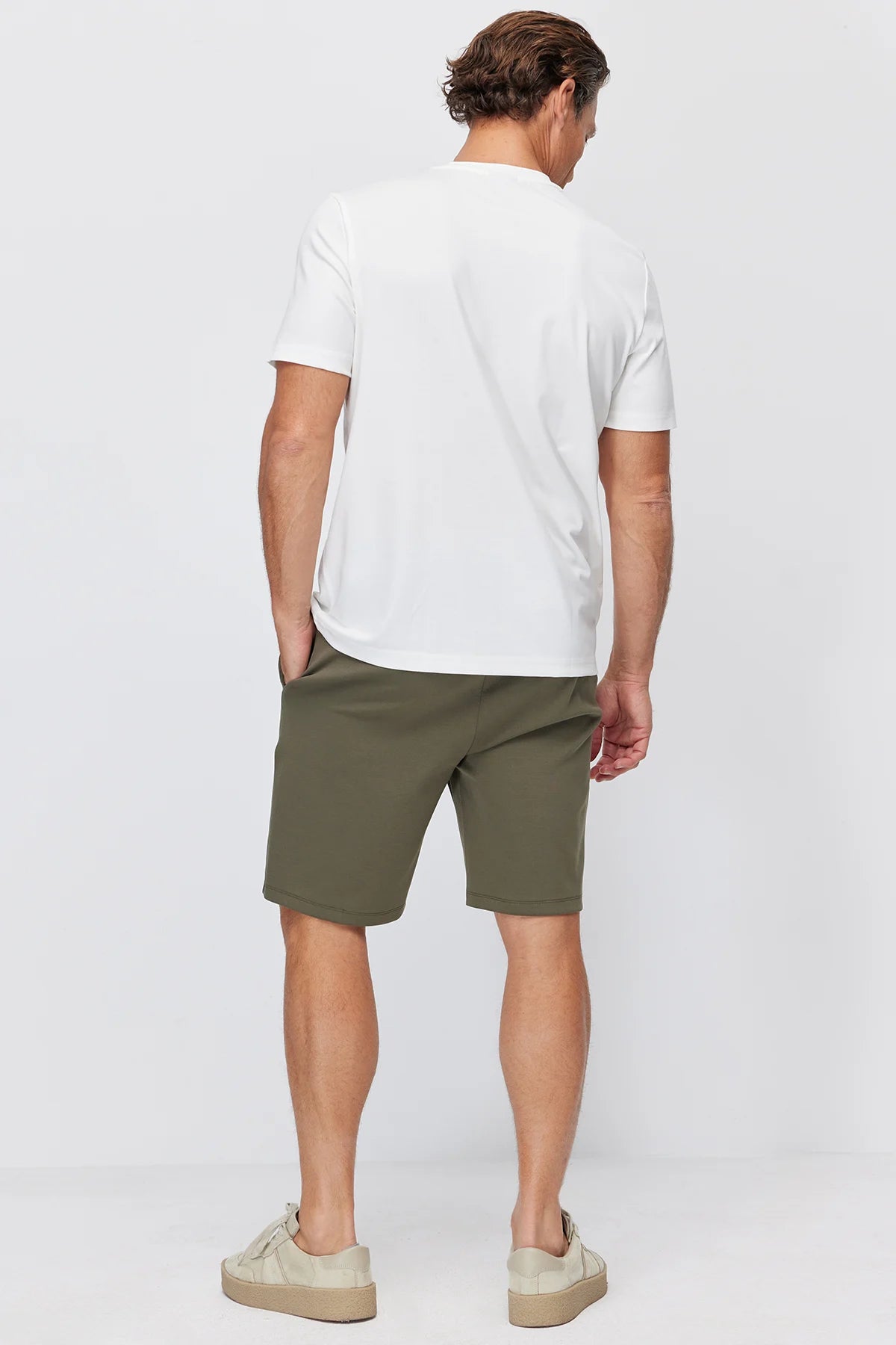 Men's Shorts with Elastic Waistband and Pockets
