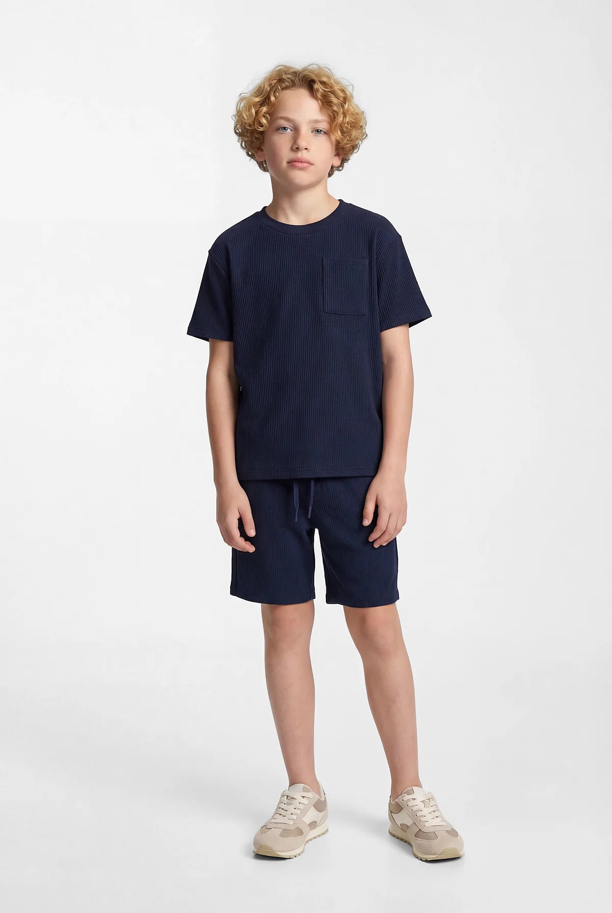 Boys' Shorts with Elastic Waistband and Tie