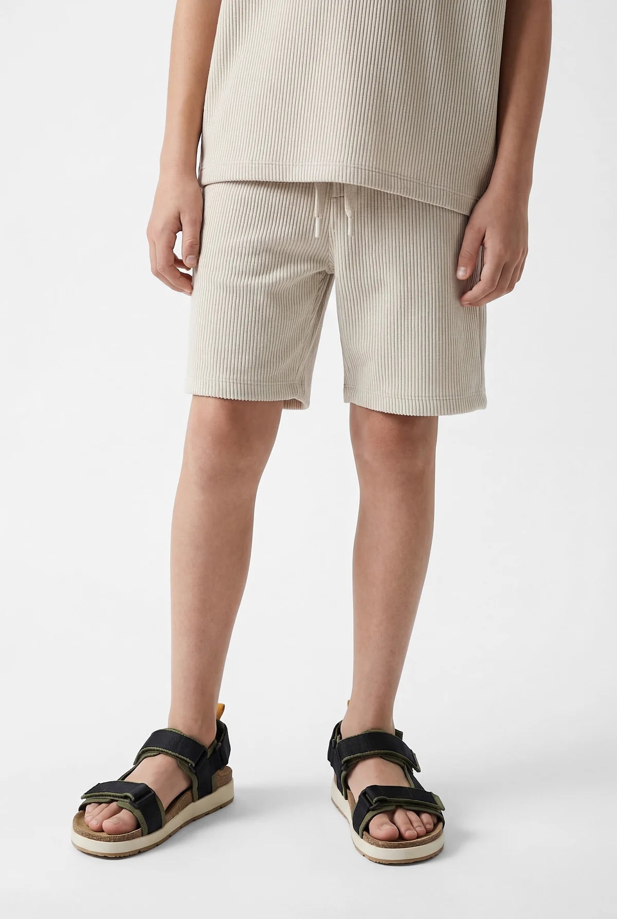 Boys' Shorts with Elastic Waistband and Tie