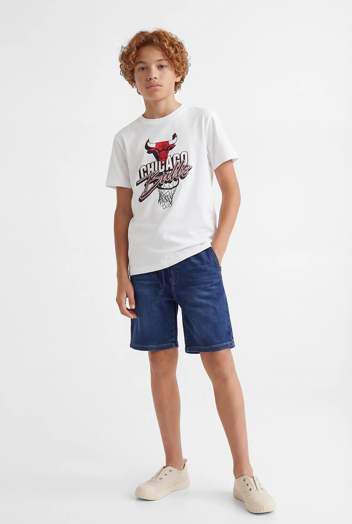 Boys' Denim Shorts with Elastic Waistband