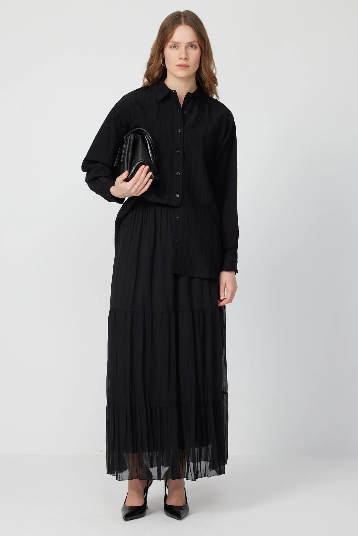Women’s Pleated Chiffon Skirt