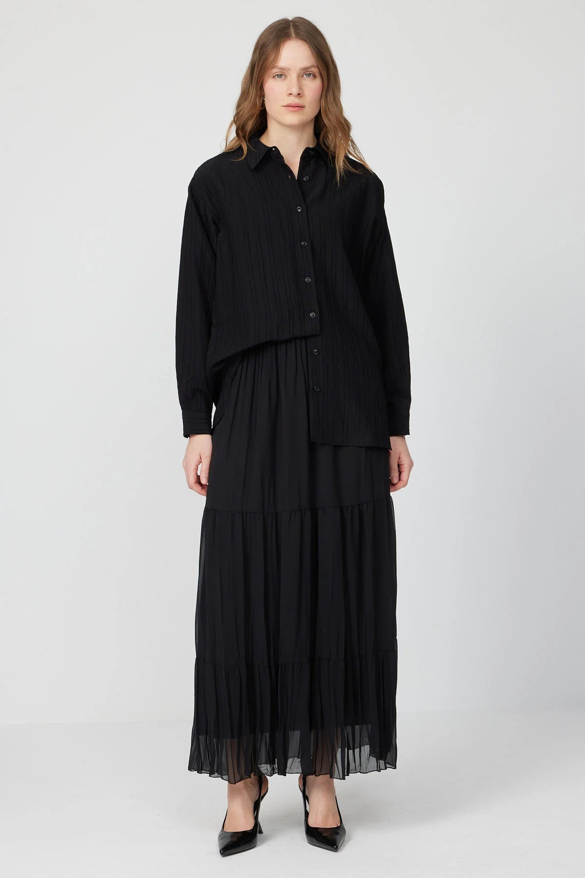 Women’s Pleated Chiffon Skirt