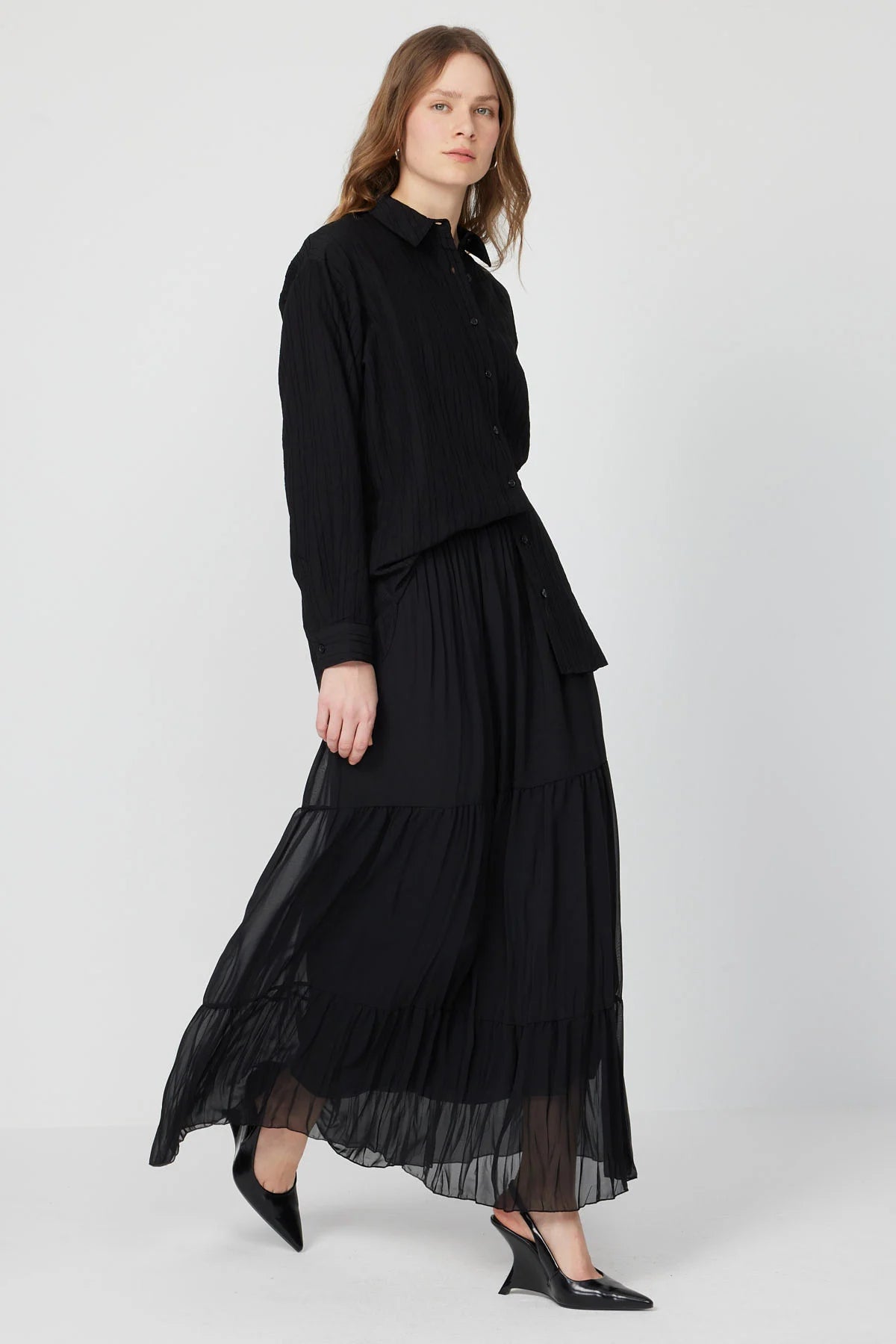 Women’s Pleated Chiffon Skirt