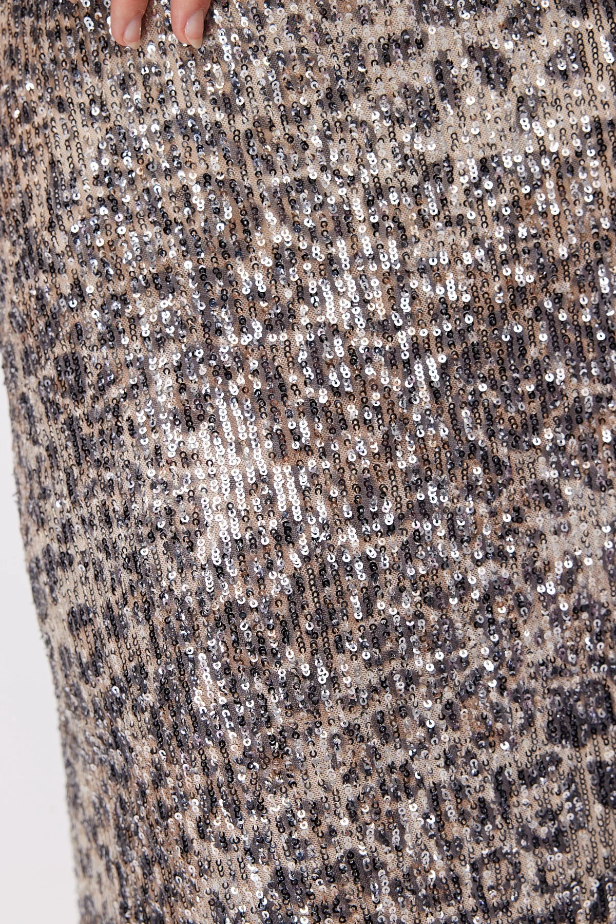 Women's Metallic Look Skirt