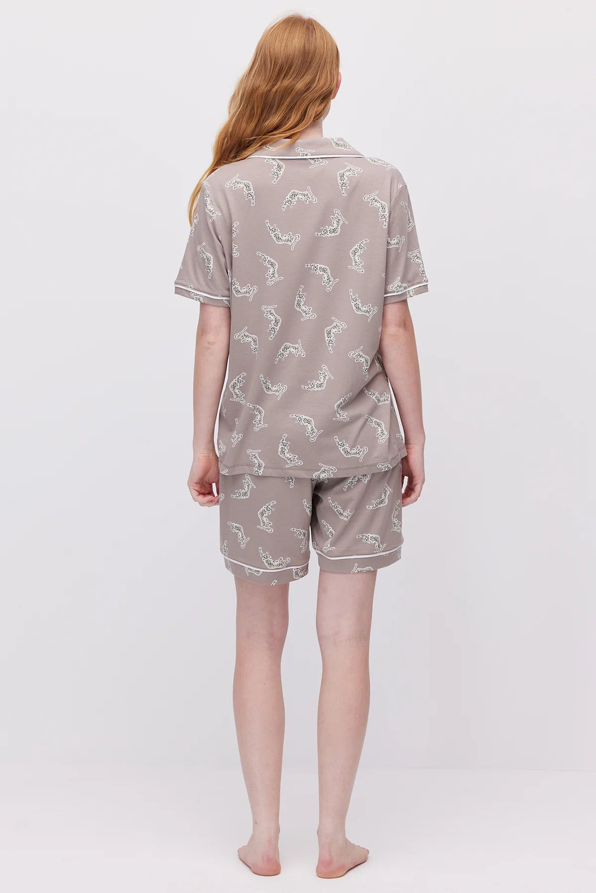 Women's Button-Down Shorts Pajama Set