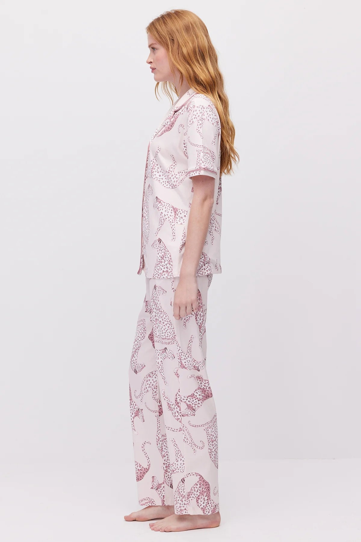 Women's Printed Button-Front Pajama Set