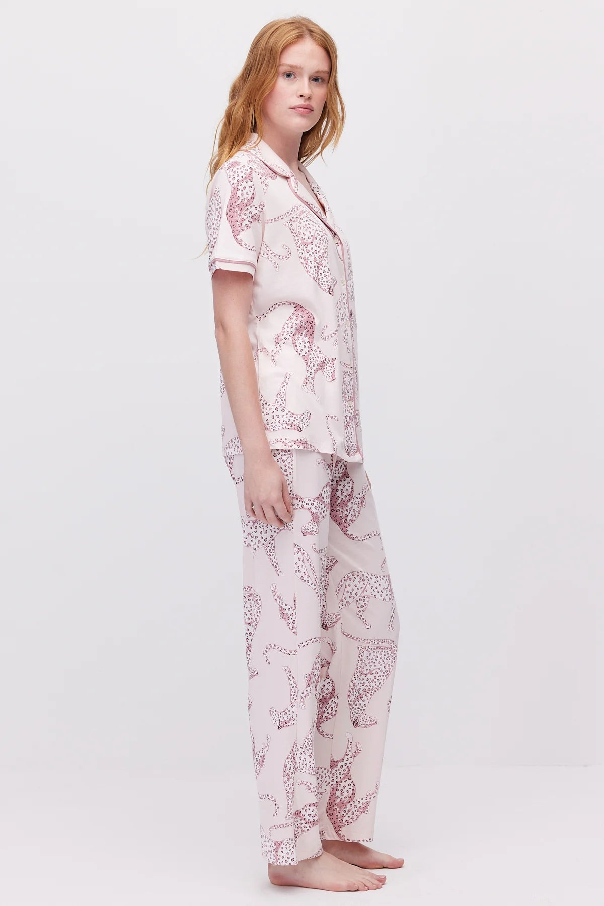 Women's Printed Button-Front Pajama Set