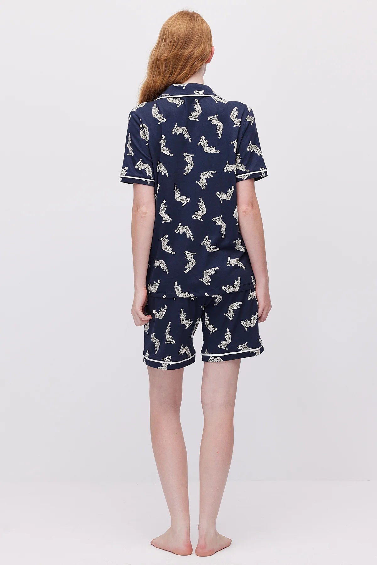 Women's Button-Down Shorts Pajama Set