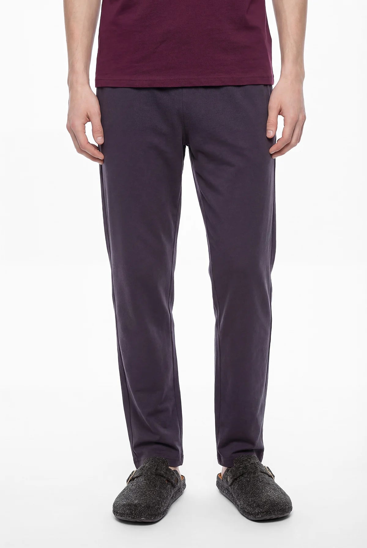 Mans' Short-Sleeved Patterned Pajama Set