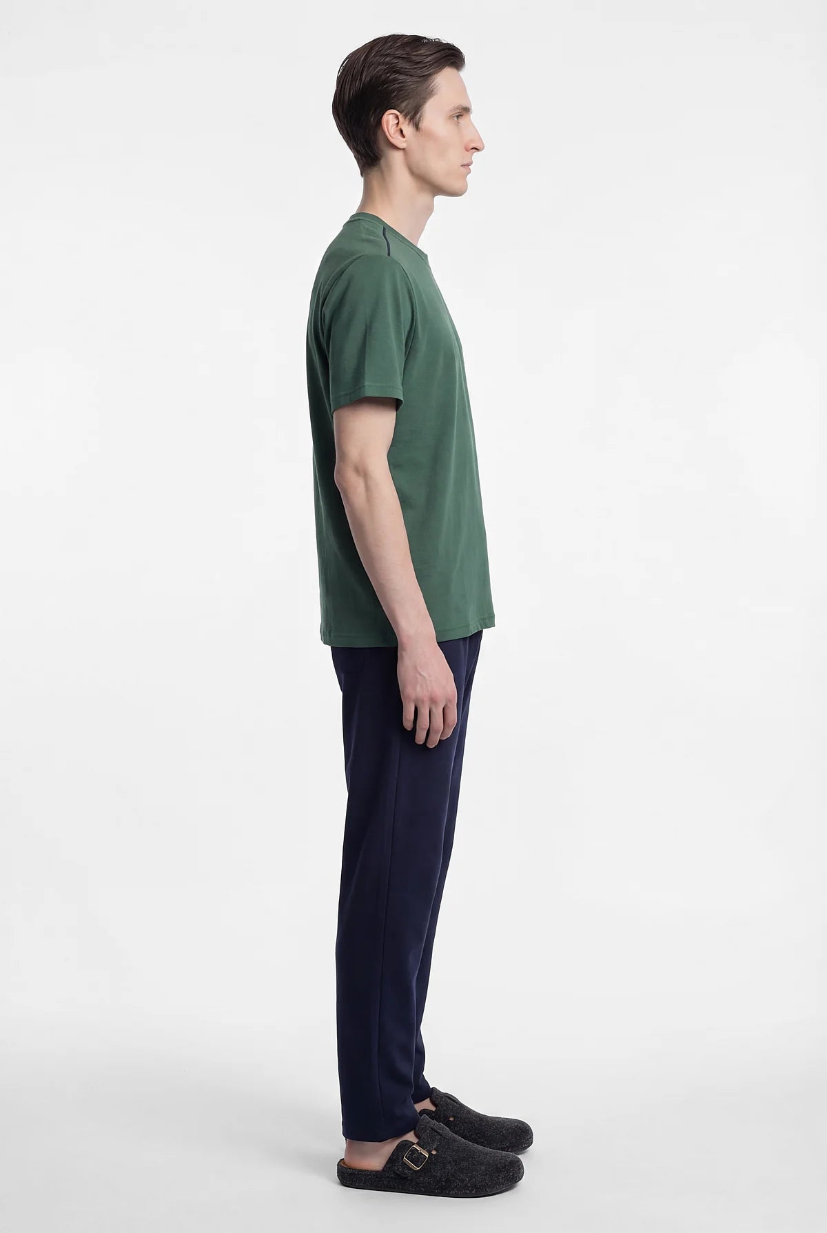 Mans' Short-Sleeved Patterned Pajama Set
