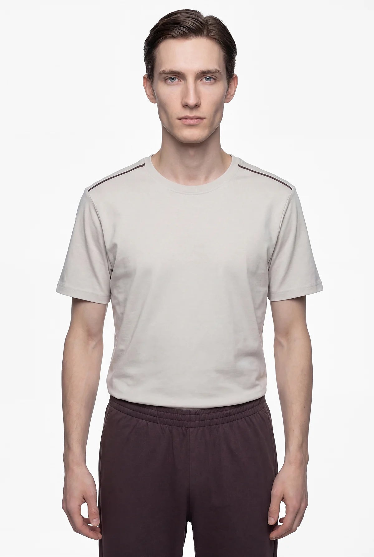 Mans' Short-Sleeved Patterned Pajama Set