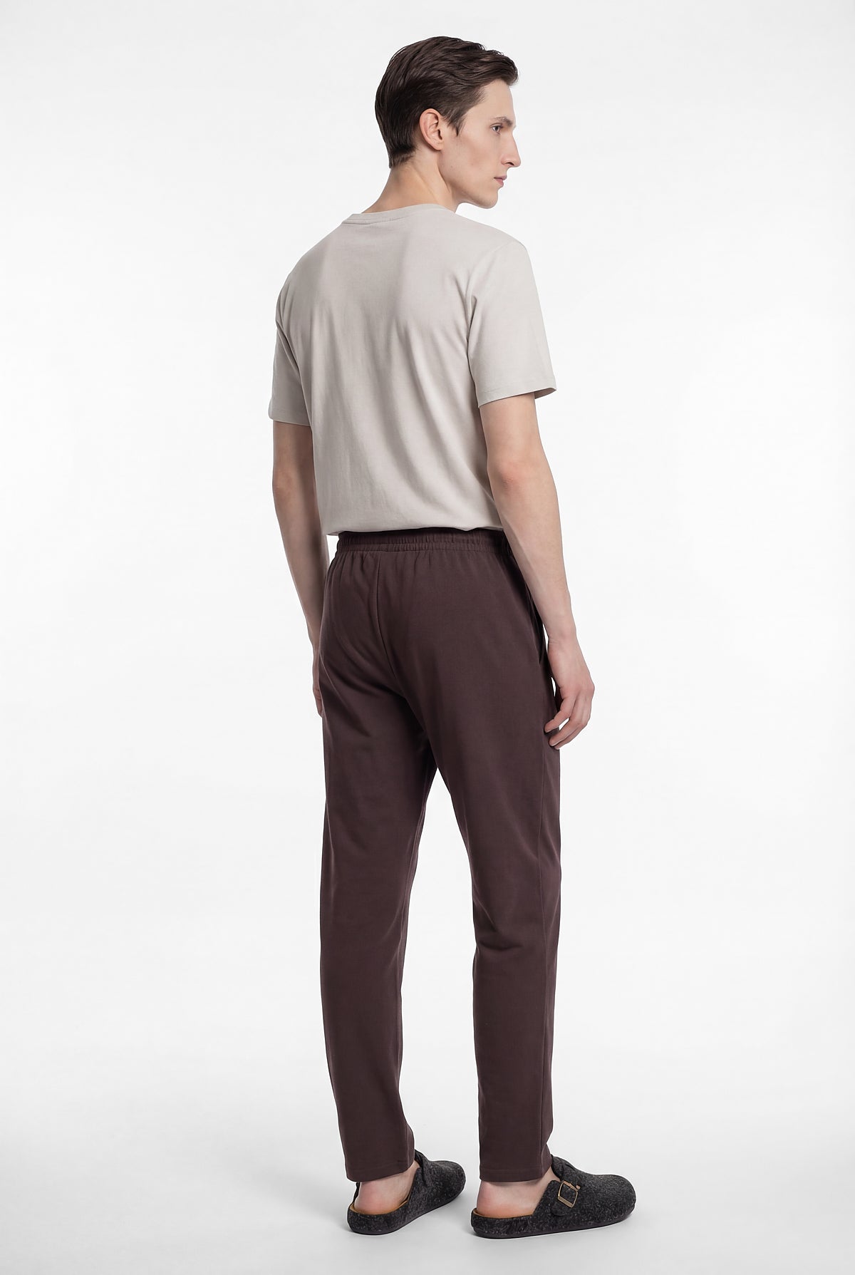 Men's Short-Sleeved Textured Pajama Set