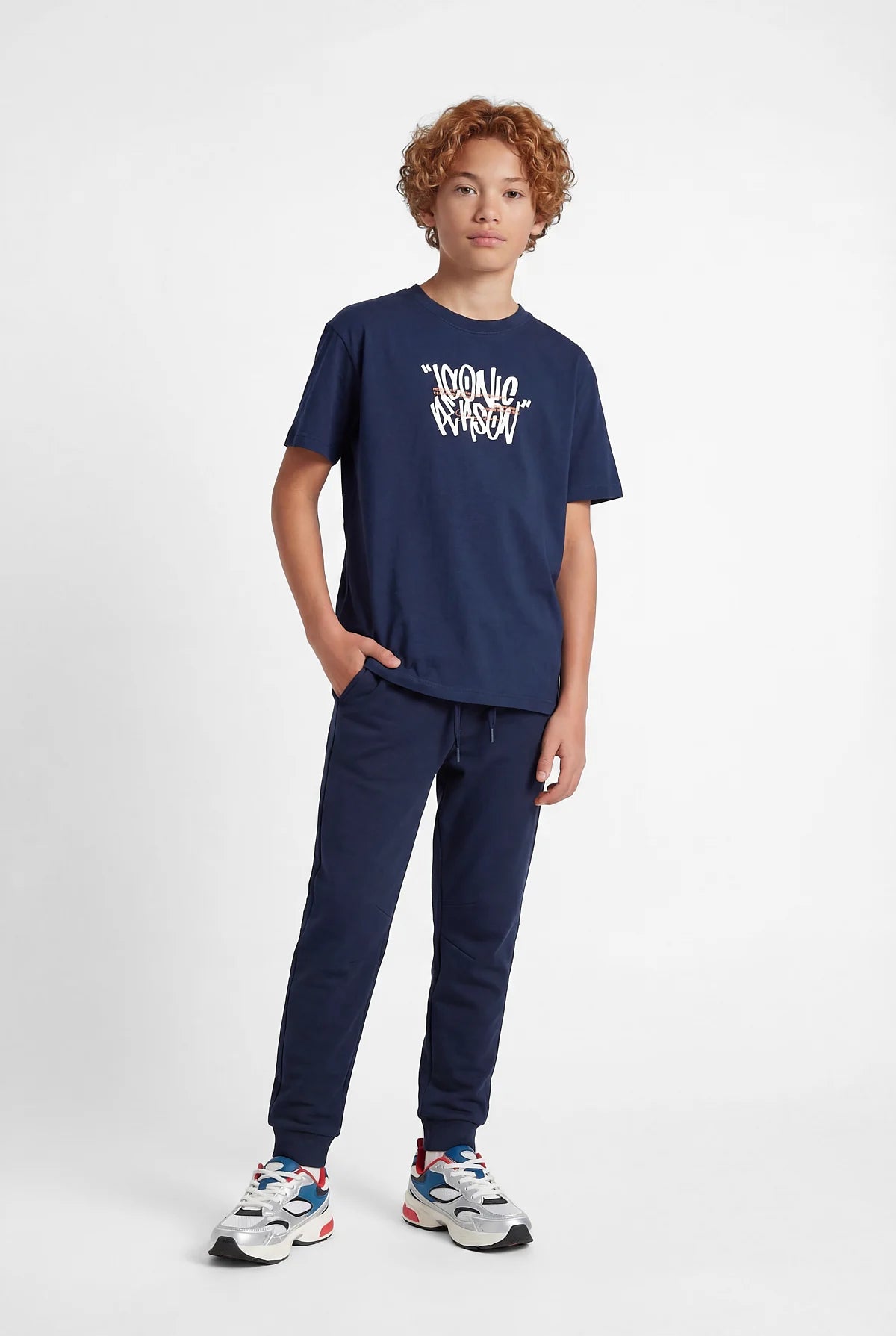 Boys' Sweatpants with Elastic Waistband and Drawstring