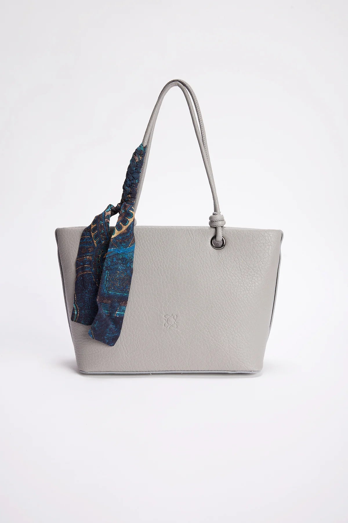 Classic Women's Shoulder Bag with Scarf Detail