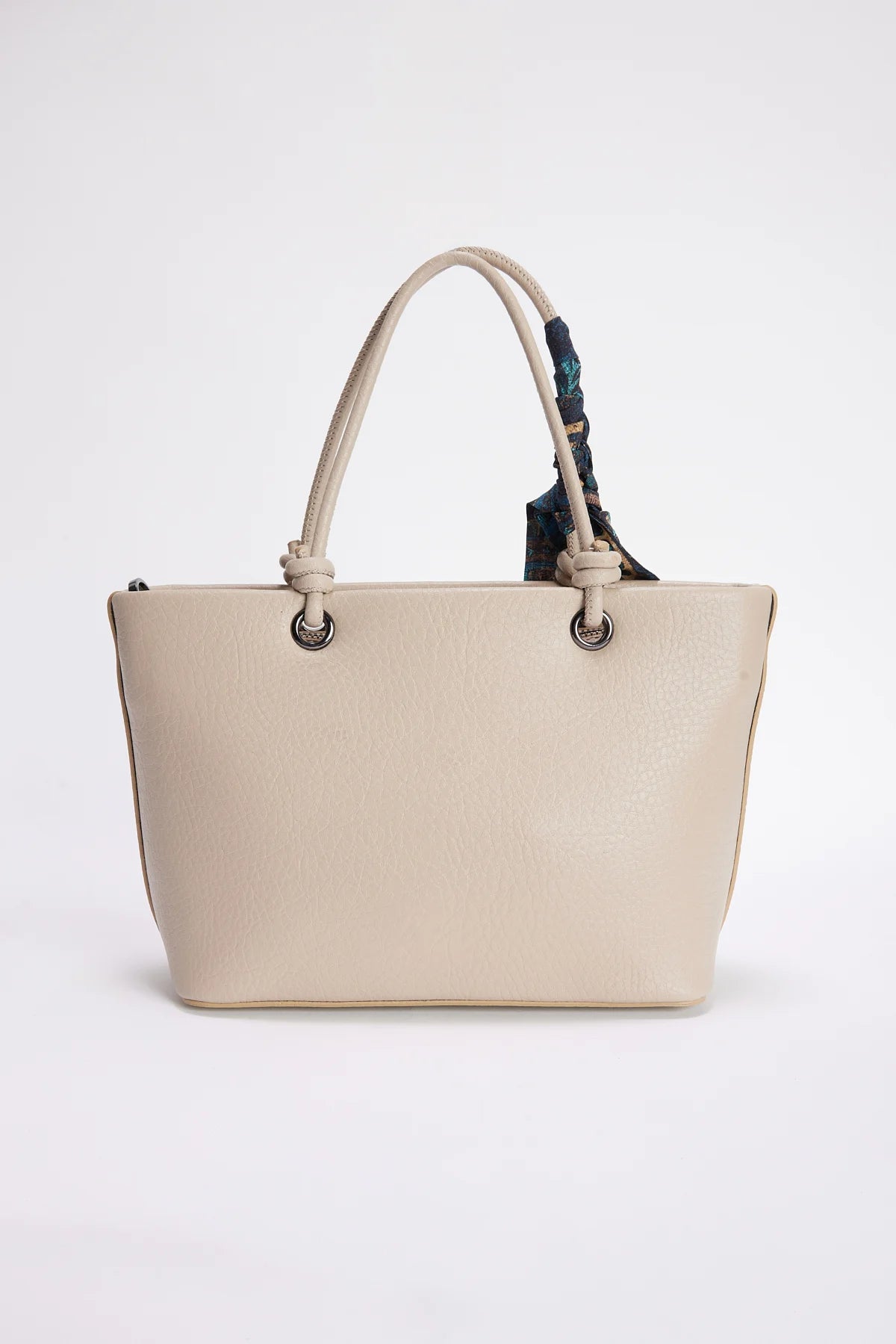 Classic Women's Shoulder Bag with Scarf Detail