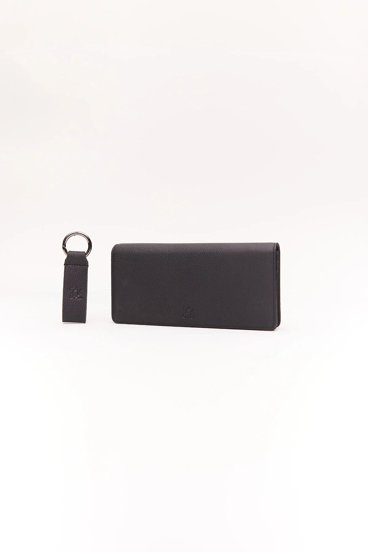 Men's Leather Long Cover Keychain Set Wallet