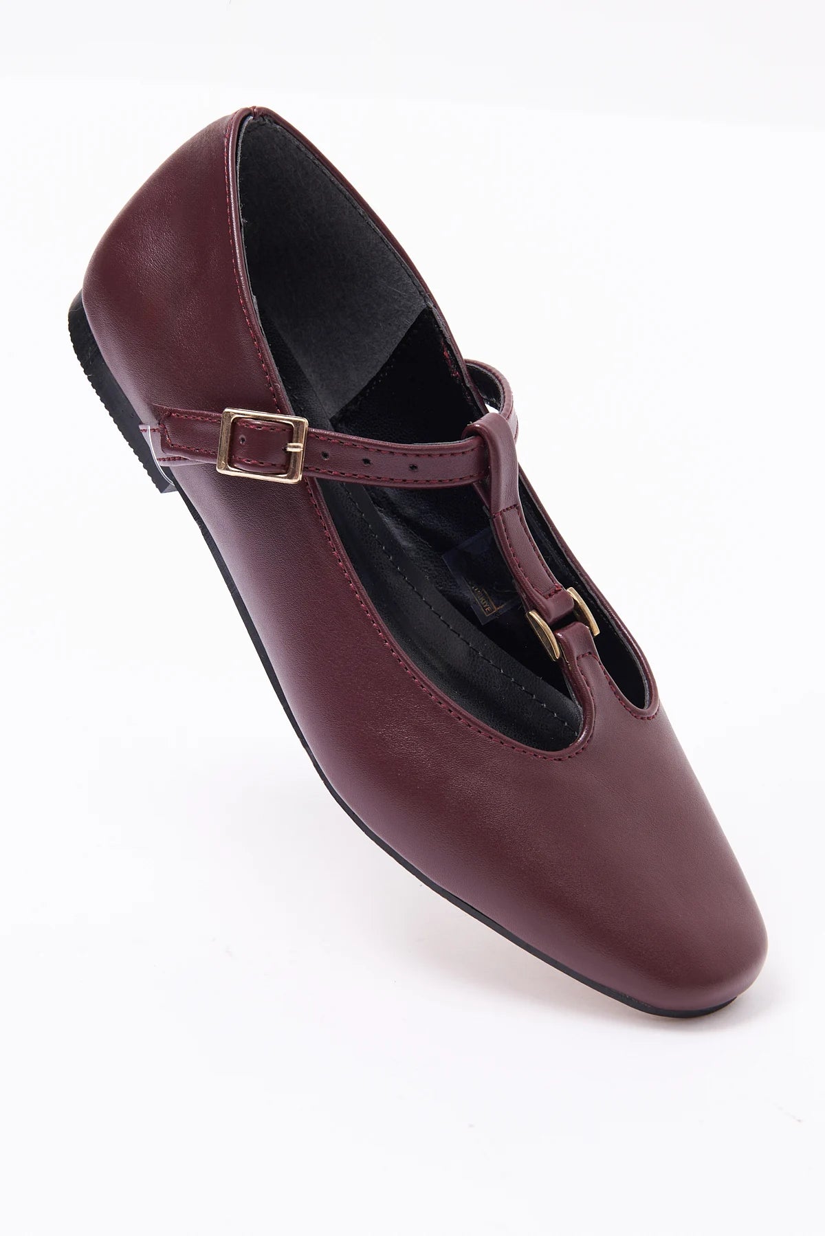 Women's Single Strap Detail Ballet Flats