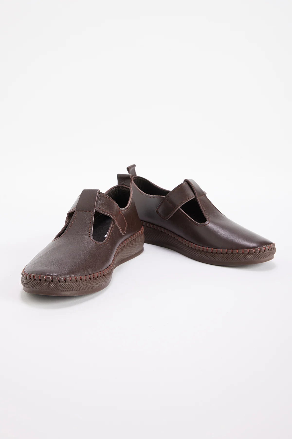Women's Velcro T-Strap Ballerinas