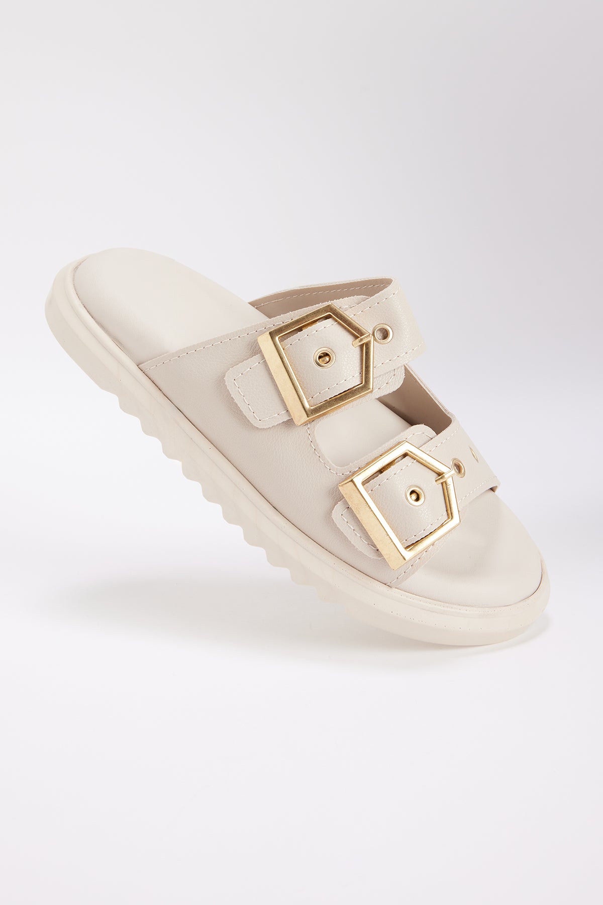 Women's Chunky Sole Double Strap Slippers
