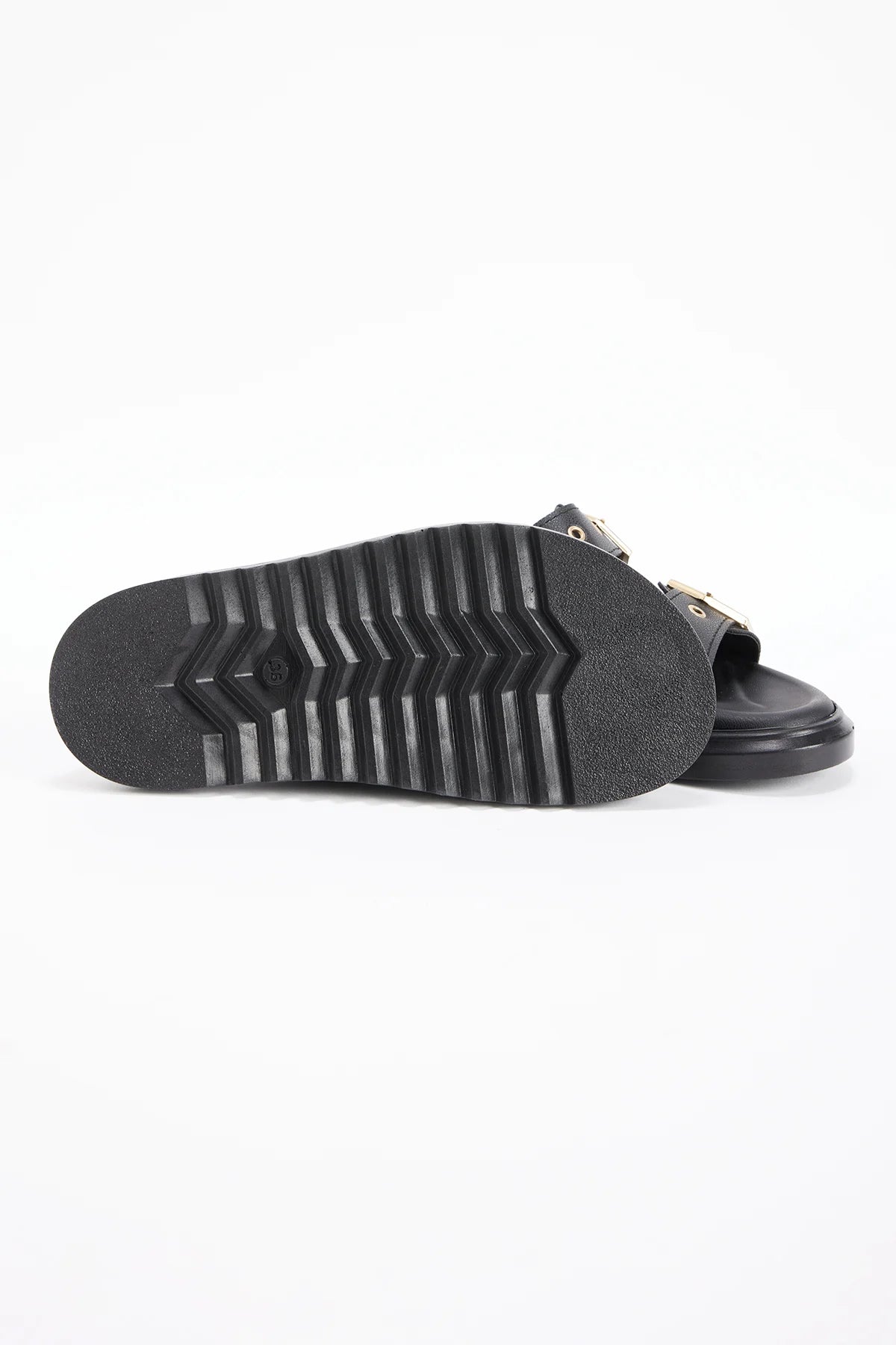 Women's Chunky Sole Double Strap Slippers