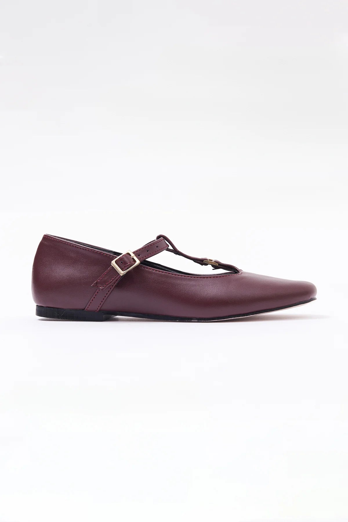 Women's Single Strap Detail Ballet Flats