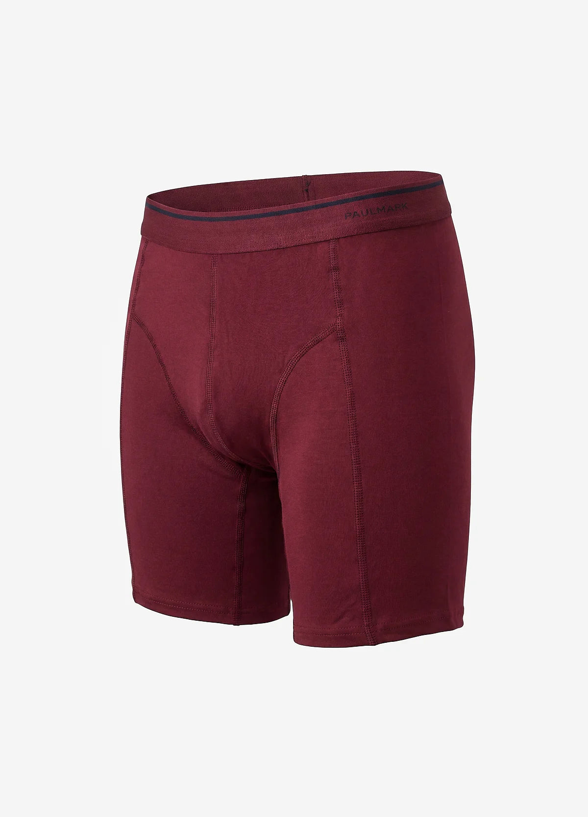 Men's Solid Color Stitching Regular Fit Boxer Shorts