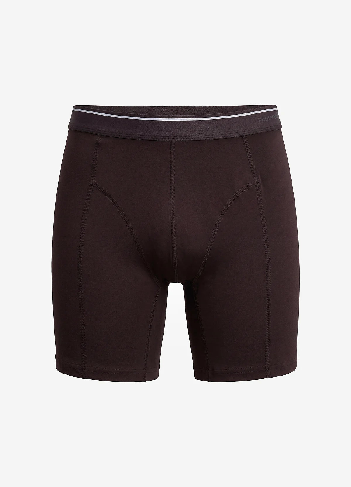 Men's Solid Color Stitching Regular Fit Boxer Shorts