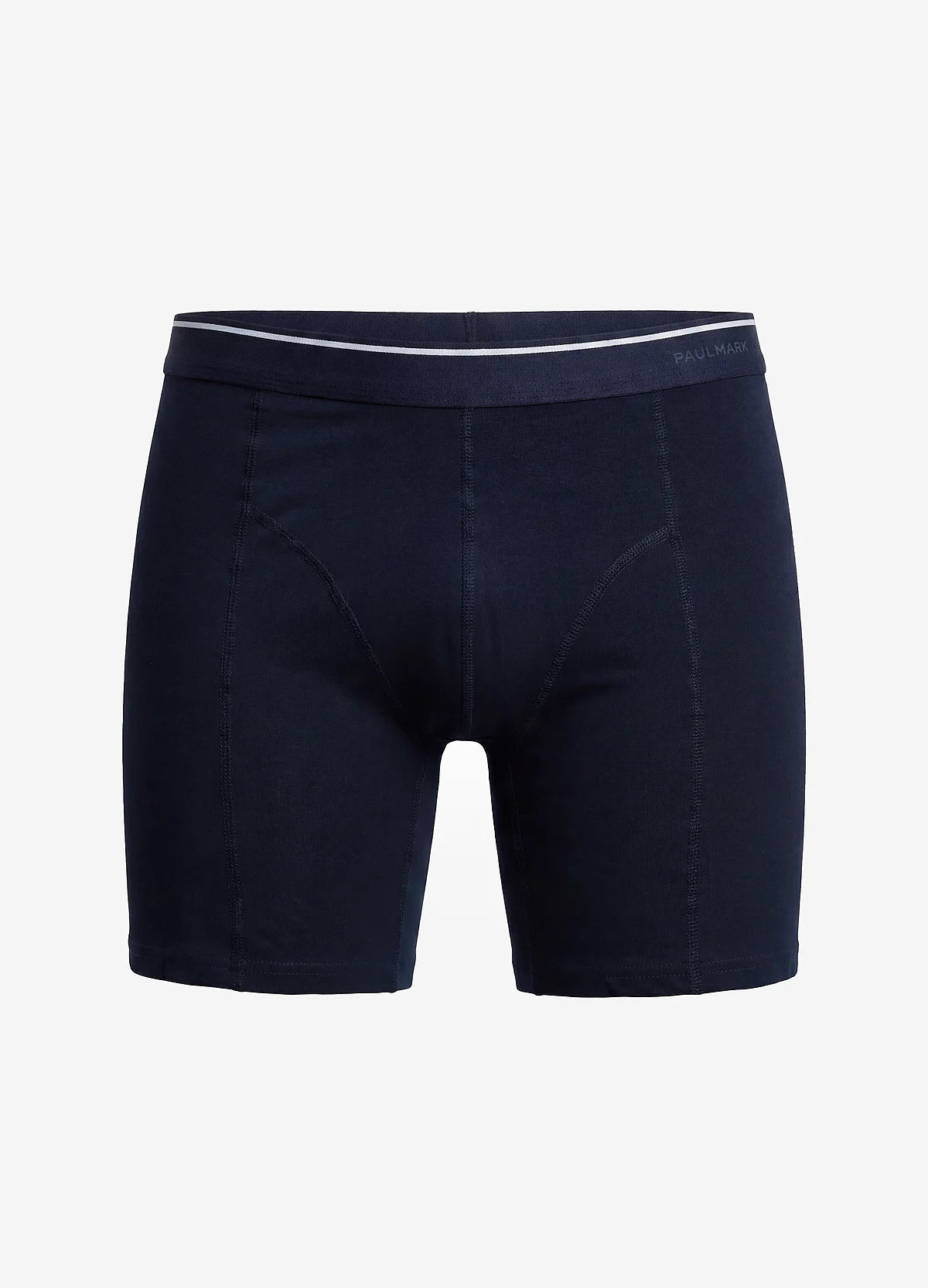 Men's Solid Color Stitching Regular Fit Boxer Shorts