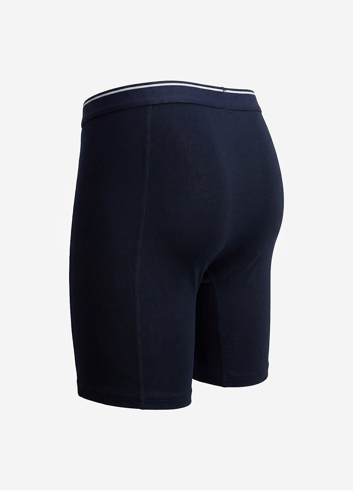 Men's Solid Color Stitching Regular Fit Boxer Shorts