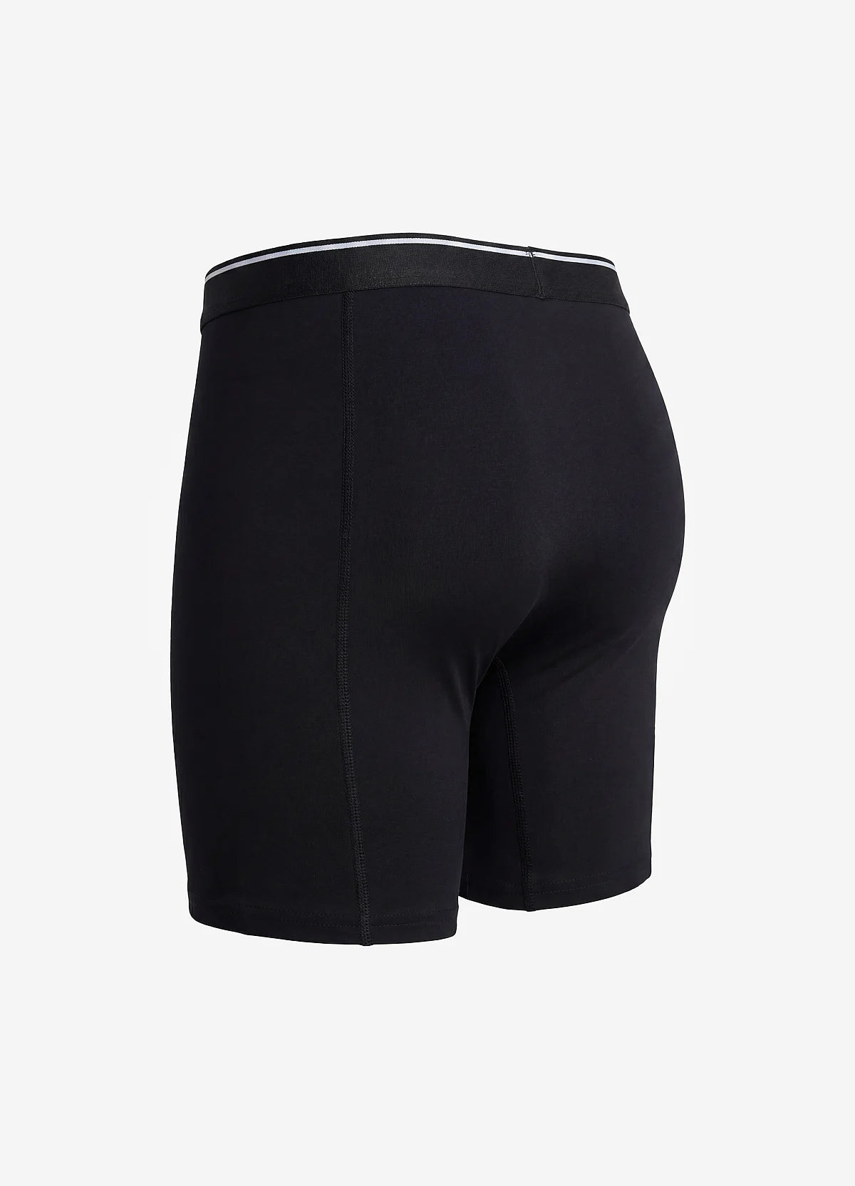 Men's Solid Color Stitching Regular Fit Boxer Shorts