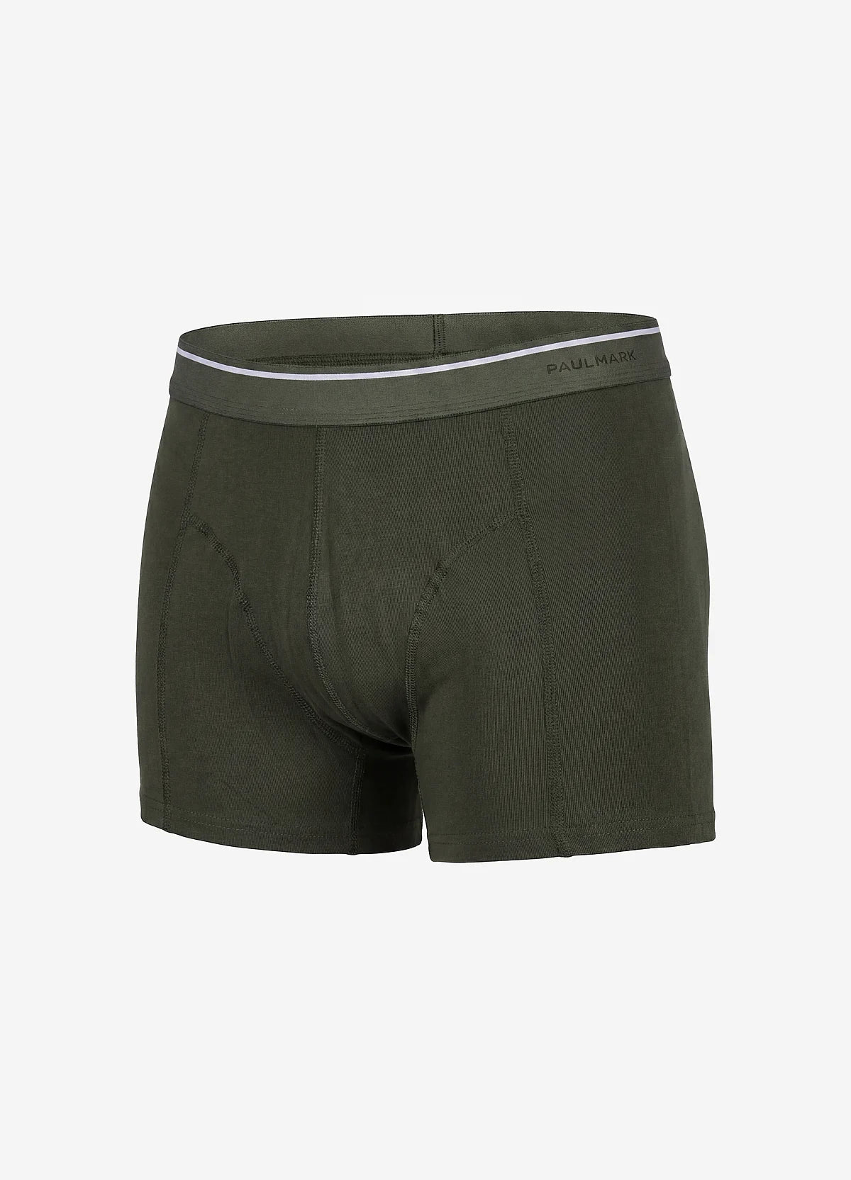 Erkek Pamuk Karışımı Düz ​​Renk Boxer Şort