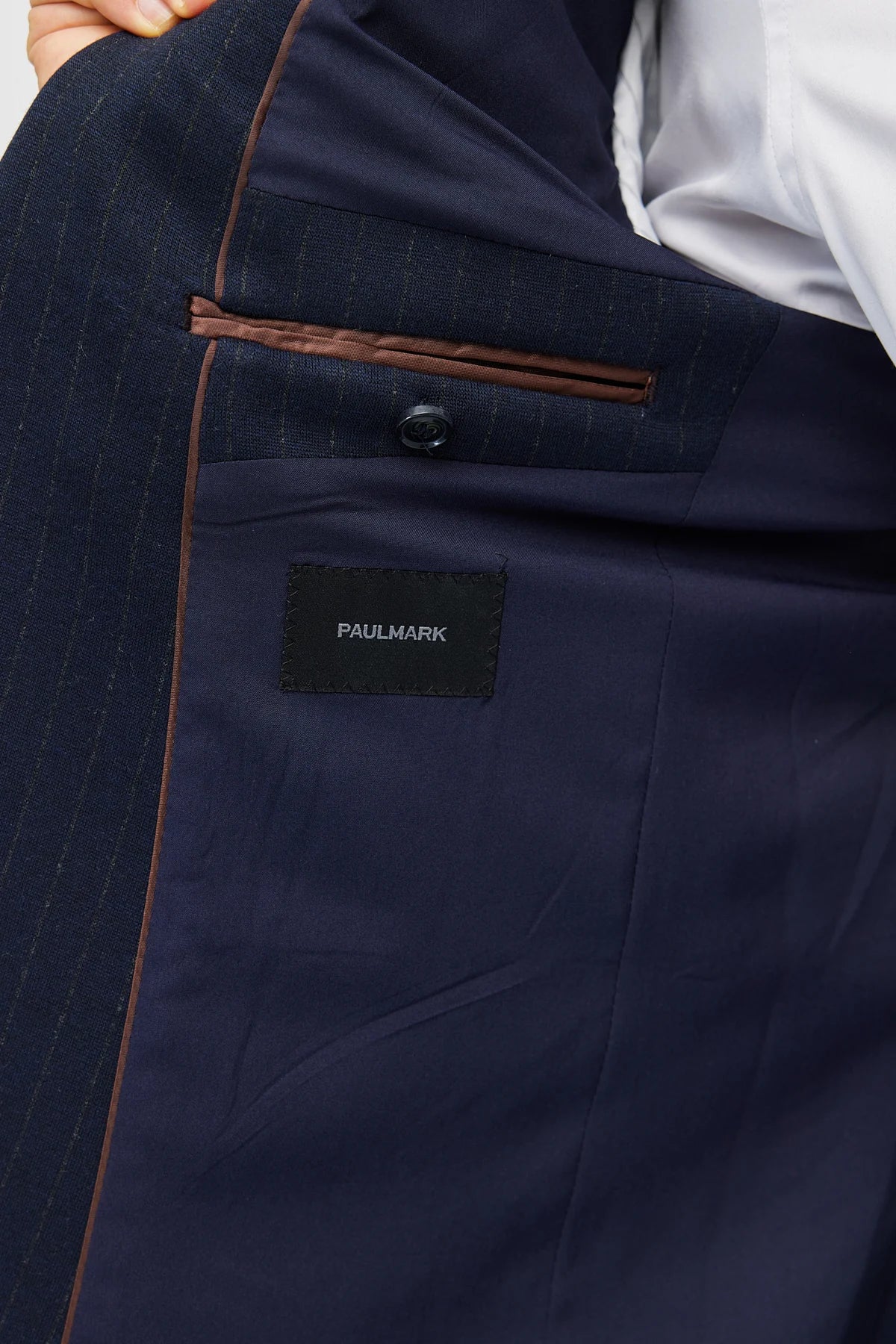 Men's Mono Collar Jacket with Patch Pockets