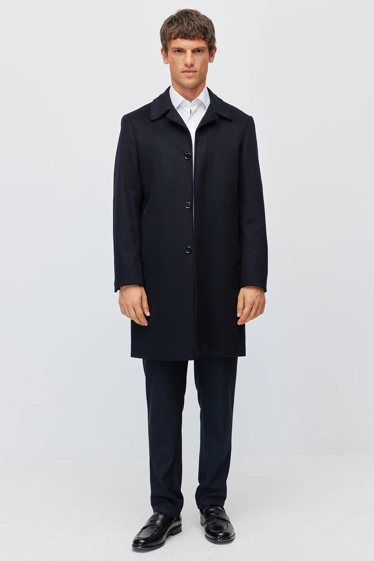 Men's Classic Collar Button-Down Coat