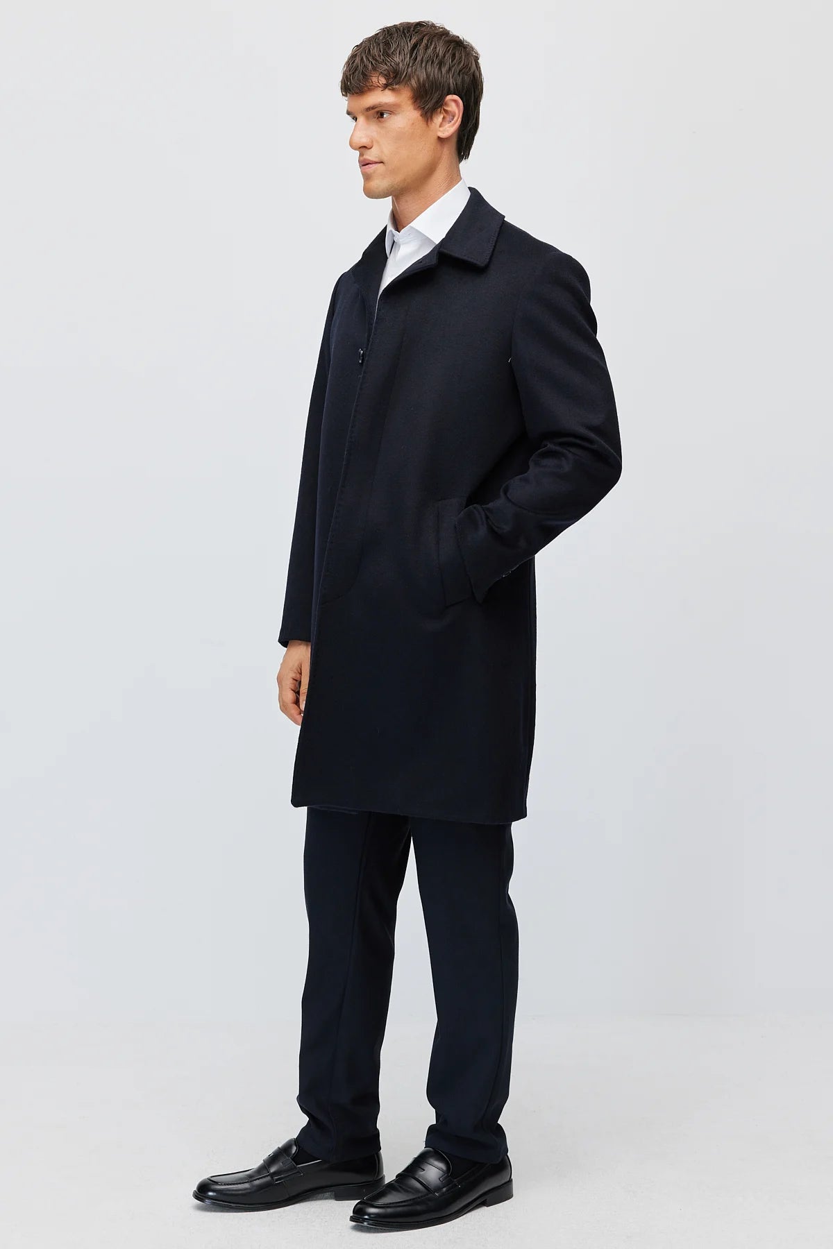 Men's Classic Collar Button-Down Coat