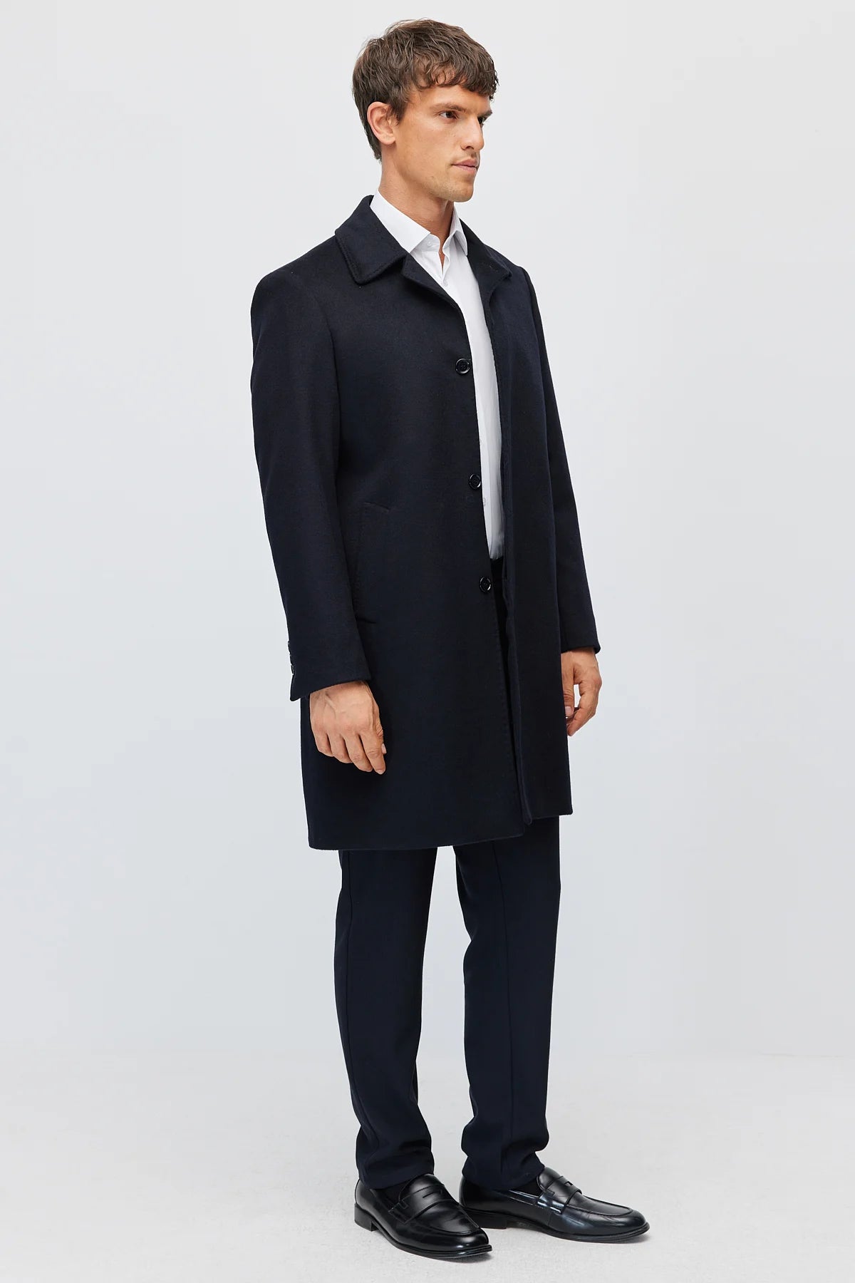 Men's Classic Collar Button-Down Coat
