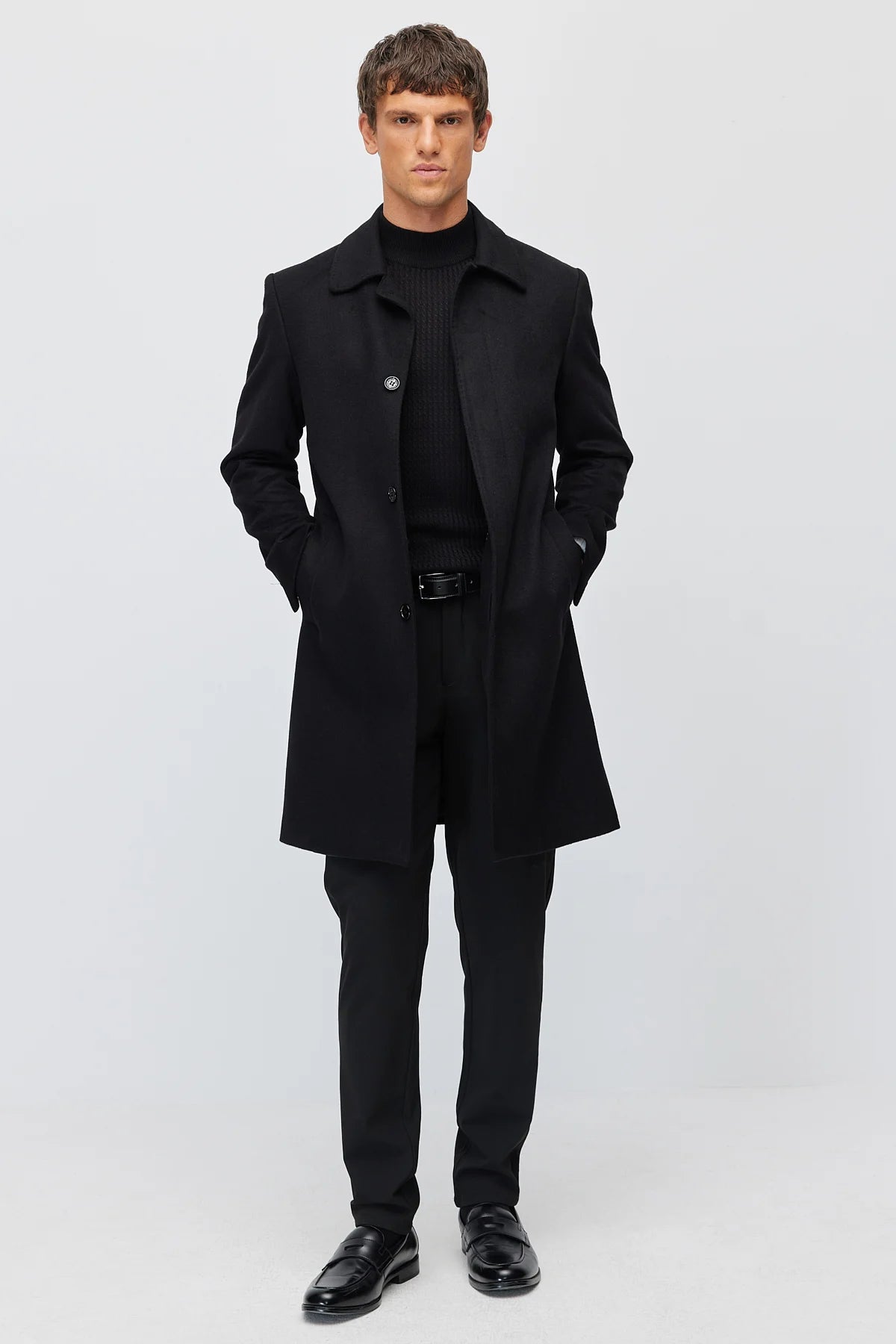 Men's Classic Collar Button-Down Coat
