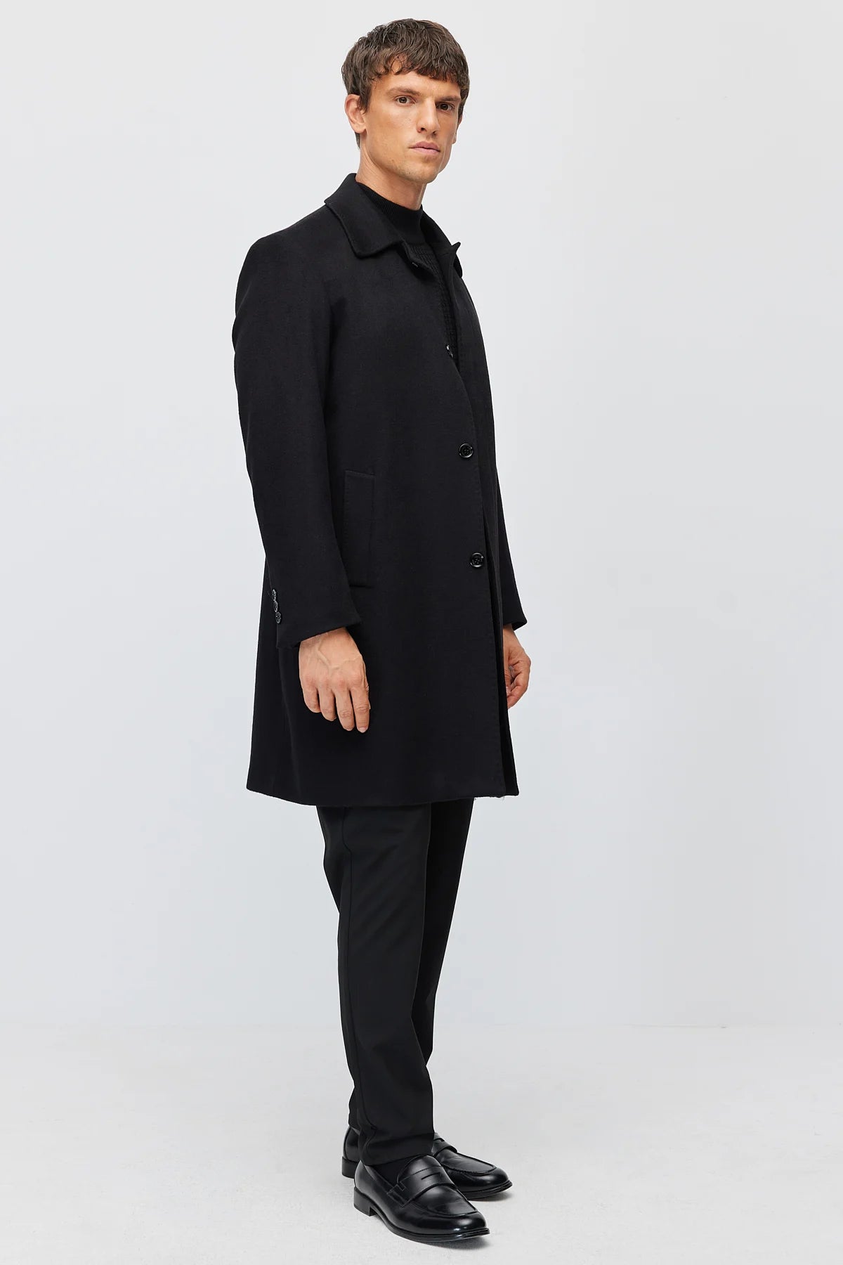 Men's Classic Collar Button-Down Coat