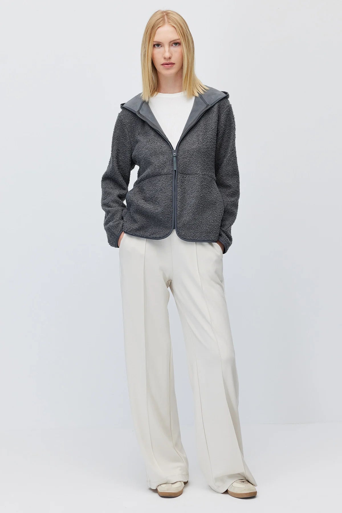 Women's Hooded Plush Fleece Sweatshirt
