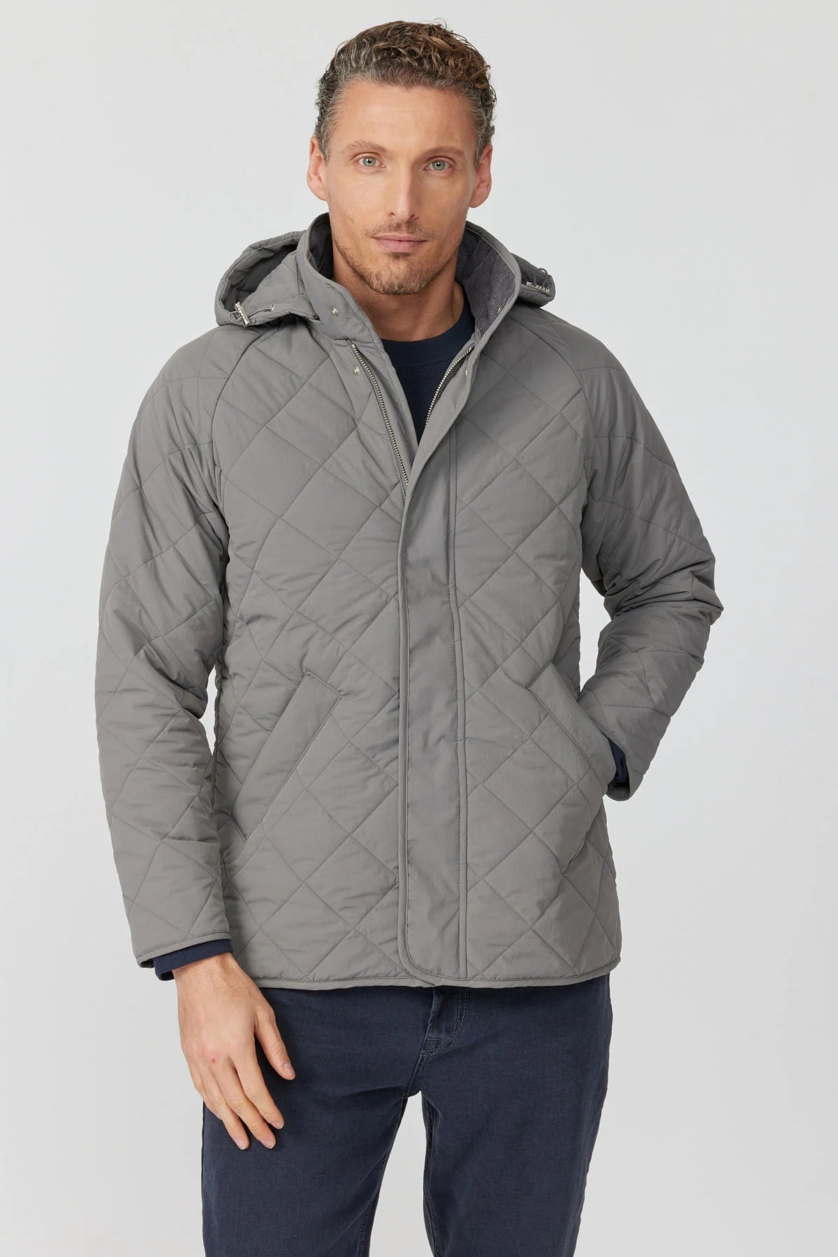 Men's Hooded Quilted Jacket