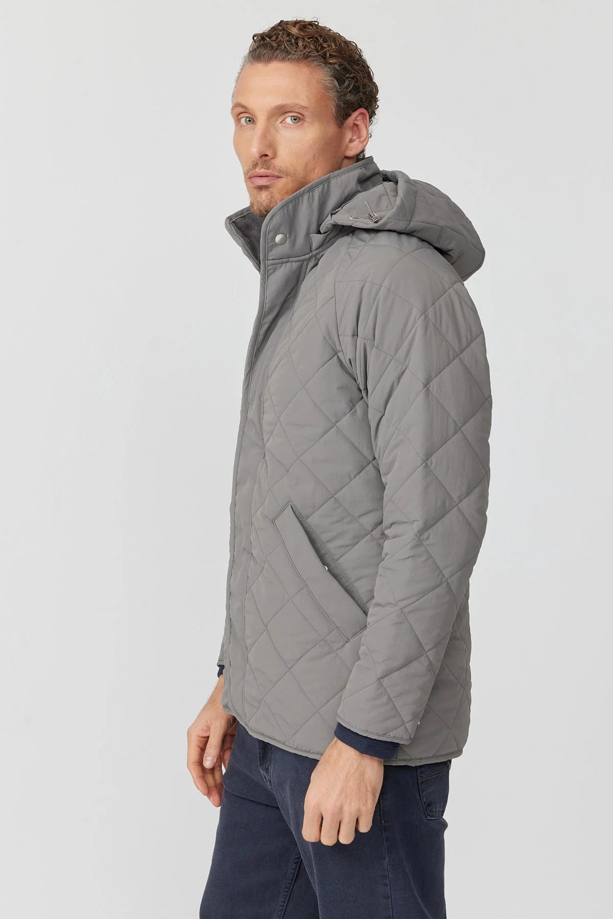 Men's Hooded Quilted Jacket